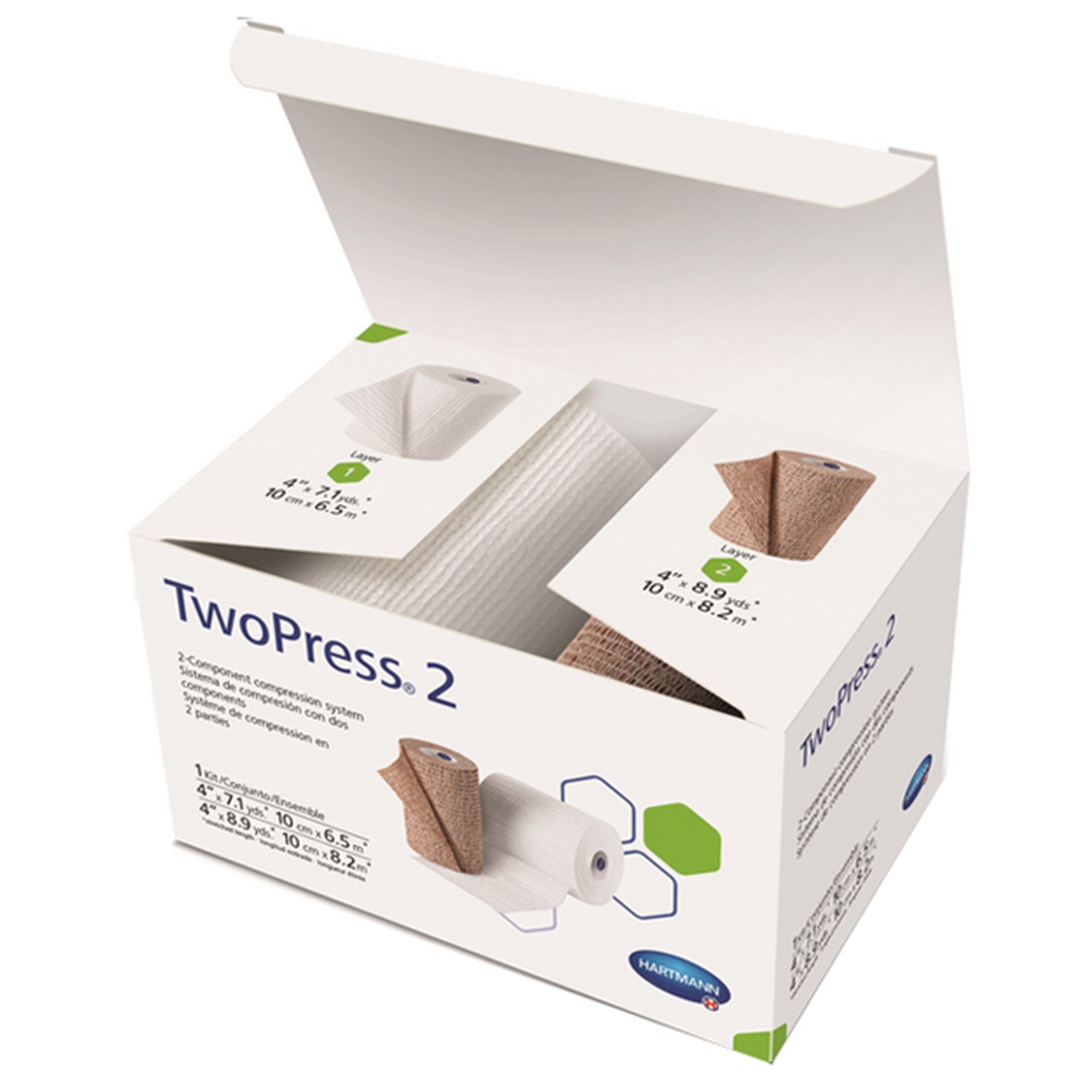 Hartmann - 931687 TwoPress® 2 Self-adherent Closure Two-Layer Compression Bandage System