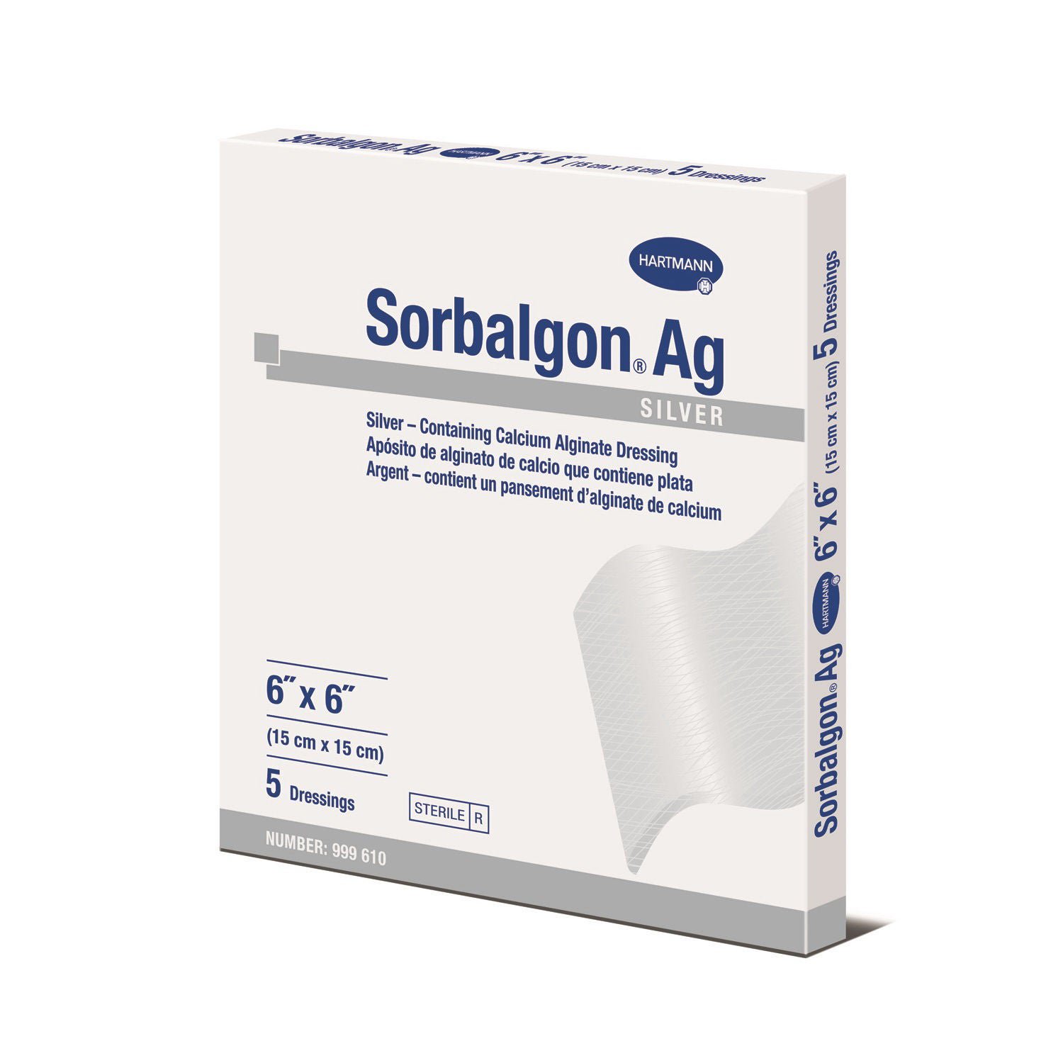 Hartmann - 999610 Sorbalgon® Ag Calcium Alginate Dressing with Silver