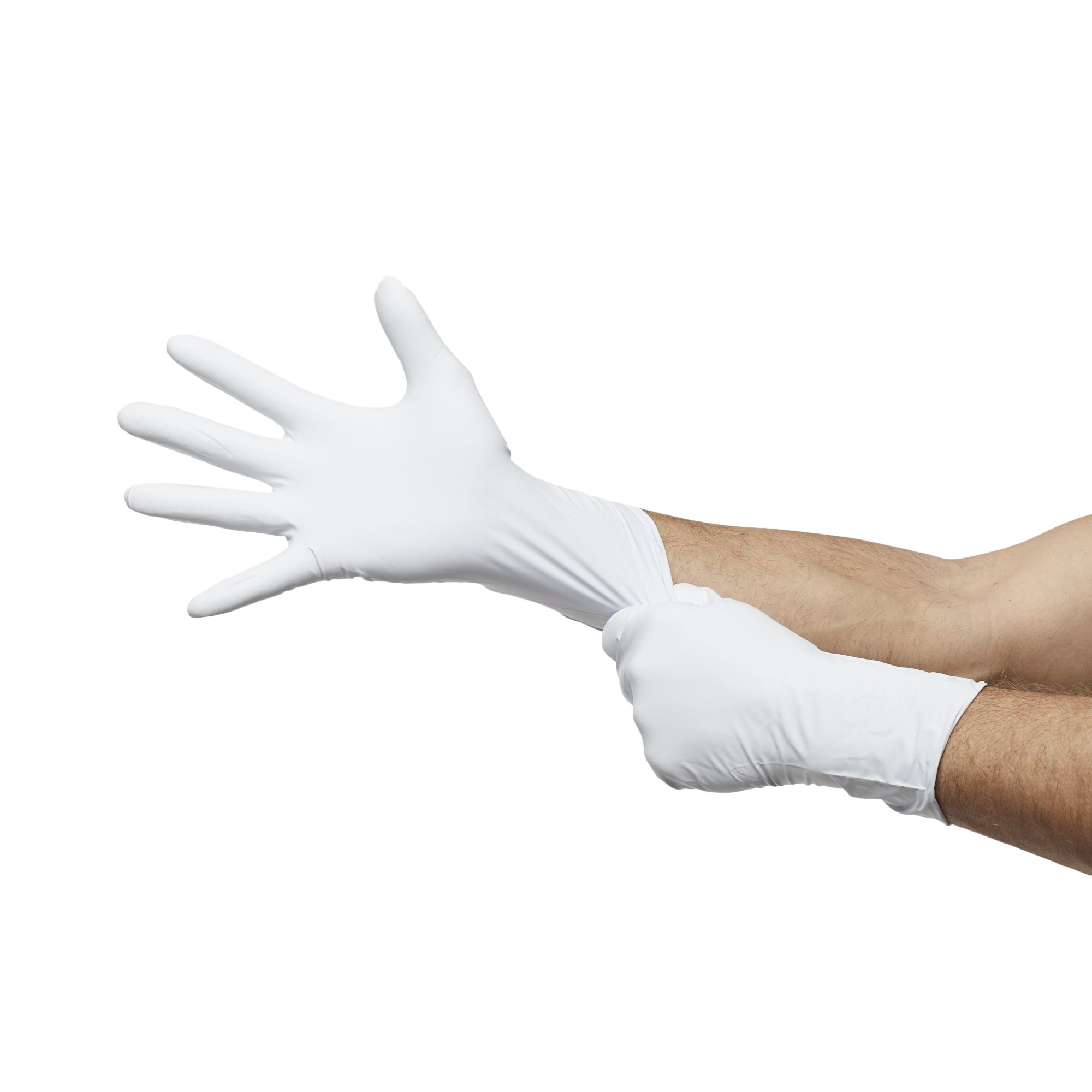 Microflex Medical LSE-104-L - LifeStar™ EC Nitrile Extended Cuff Length Exam Glove, Large, White / Blue - 100/Box, 1000/Case