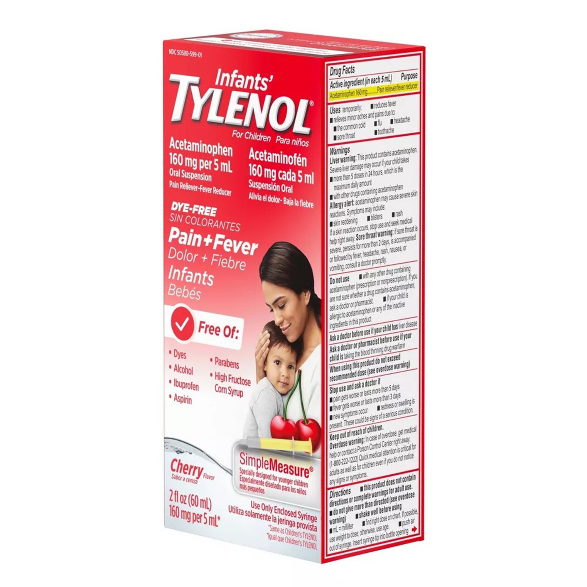 J & J Sales 05058059901 - Infants' Tylenol® Acetaminophen Children's Pain Relief - 1/Each