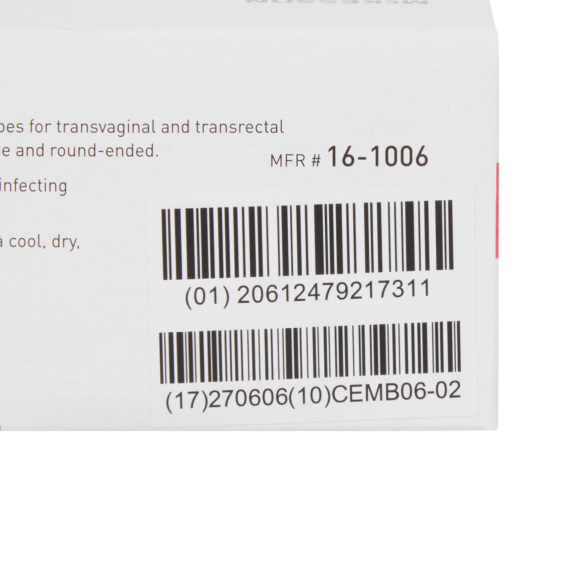 McKesson Brand 16-1006 - McKesson Ultrasound Probe Covers with Debris Shield - 40/Box, 800/Case