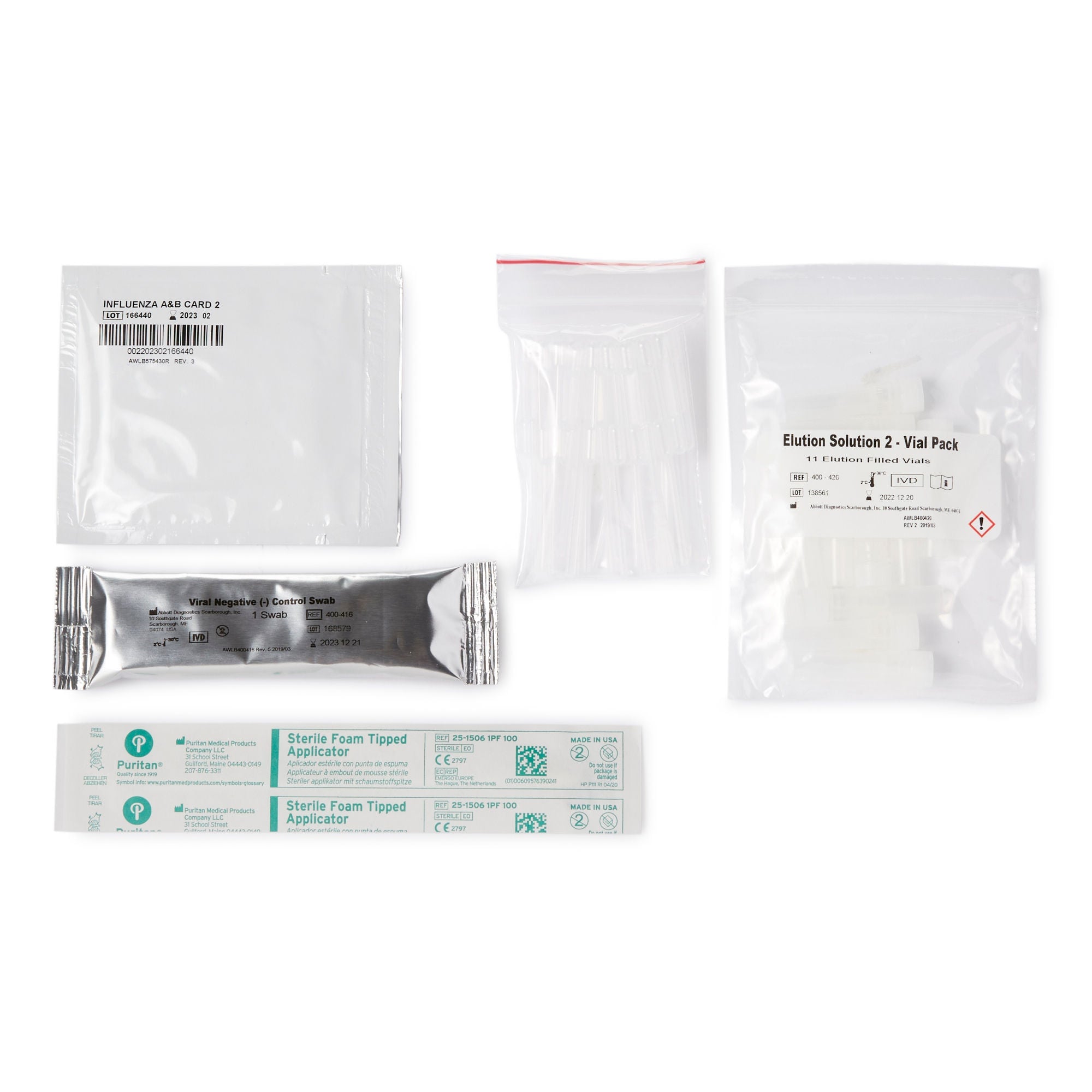 Abbott Rapid Dx North America LLC - 575000 Respiratory Test Kit BinaxNOW® Influenza A&B Card 2 With Alere™ Reader Interpretation Influenza A + B 22 Tests CLIA Waived