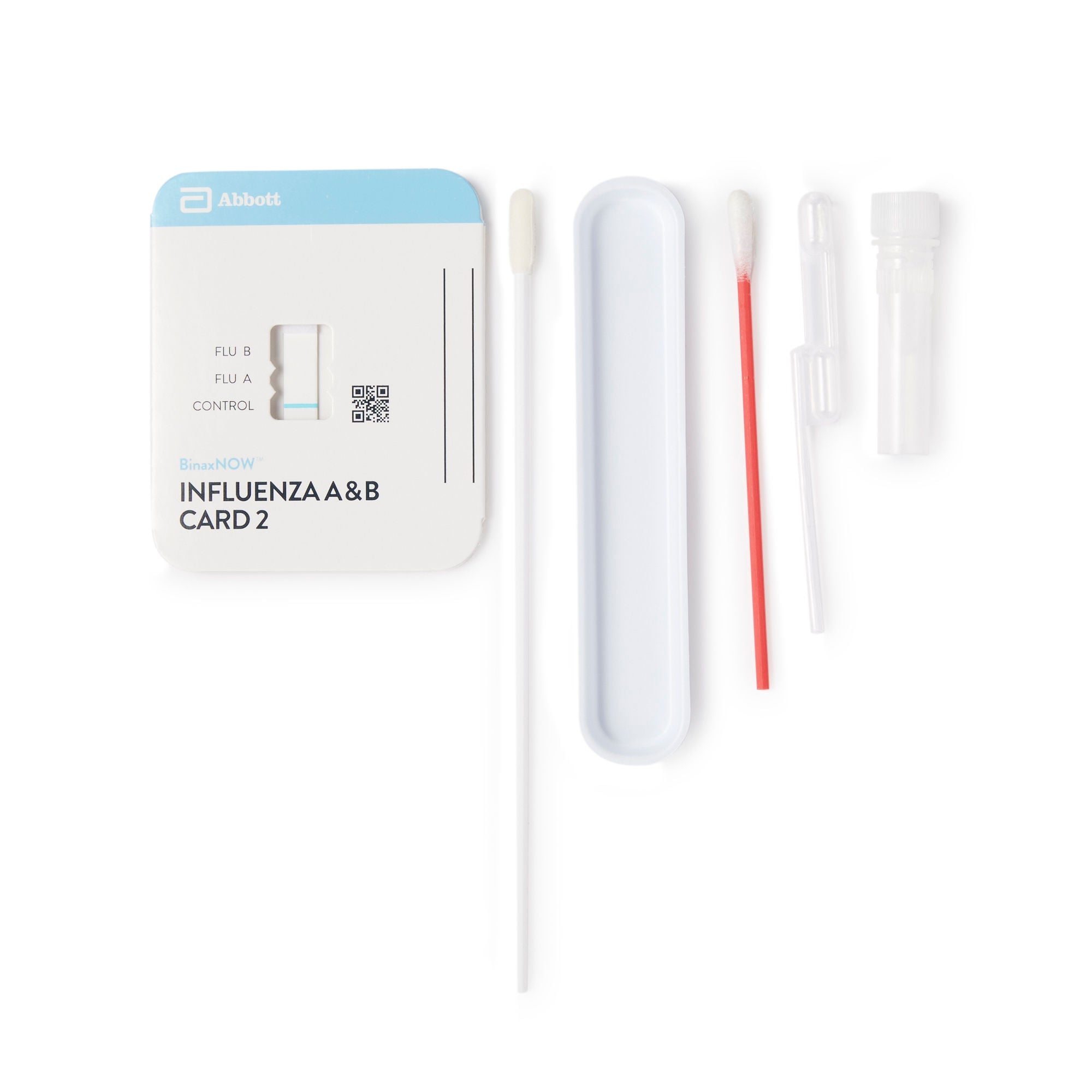 Abbott Rapid Dx North America LLC - 575000 Respiratory Test Kit BinaxNOW® Influenza A&B Card 2 With Alere™ Reader Interpretation Influenza A + B 22 Tests CLIA Waived