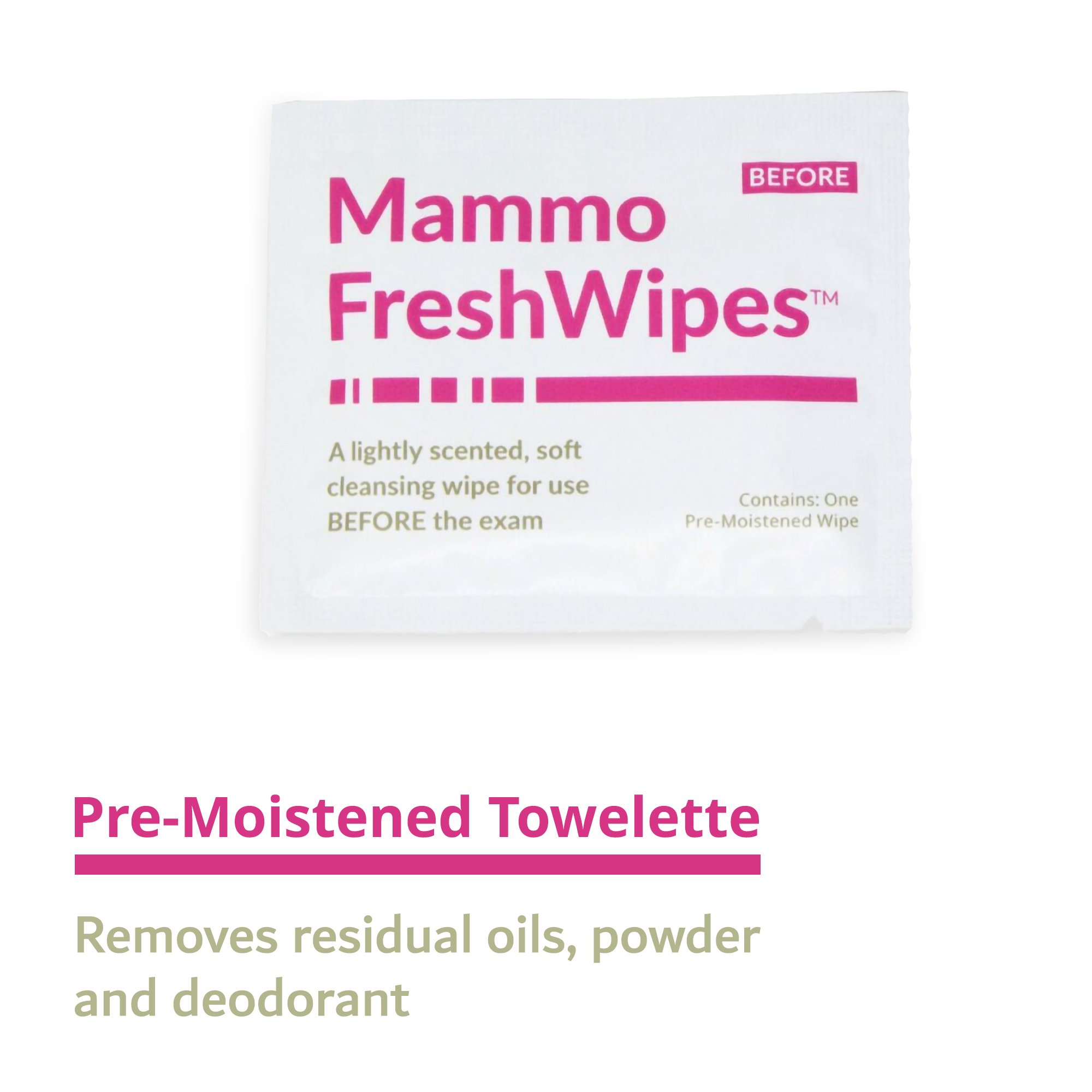 PDC Healthcare - MAMWIPE Mammo Freshwipes™ Mammography Cleansing Towelette