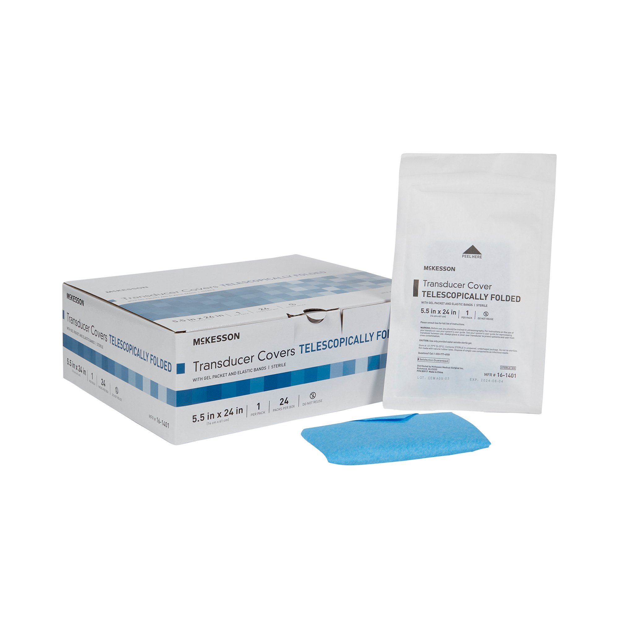 McKesson Brand - 16-1401 McKesson Telescopically Folded Transducer Cover