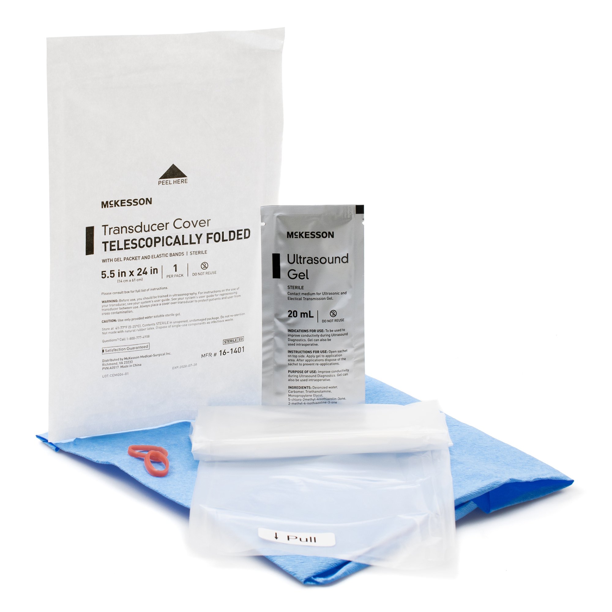 McKesson Brand - 16-1401 McKesson Telescopically Folded Transducer Cover