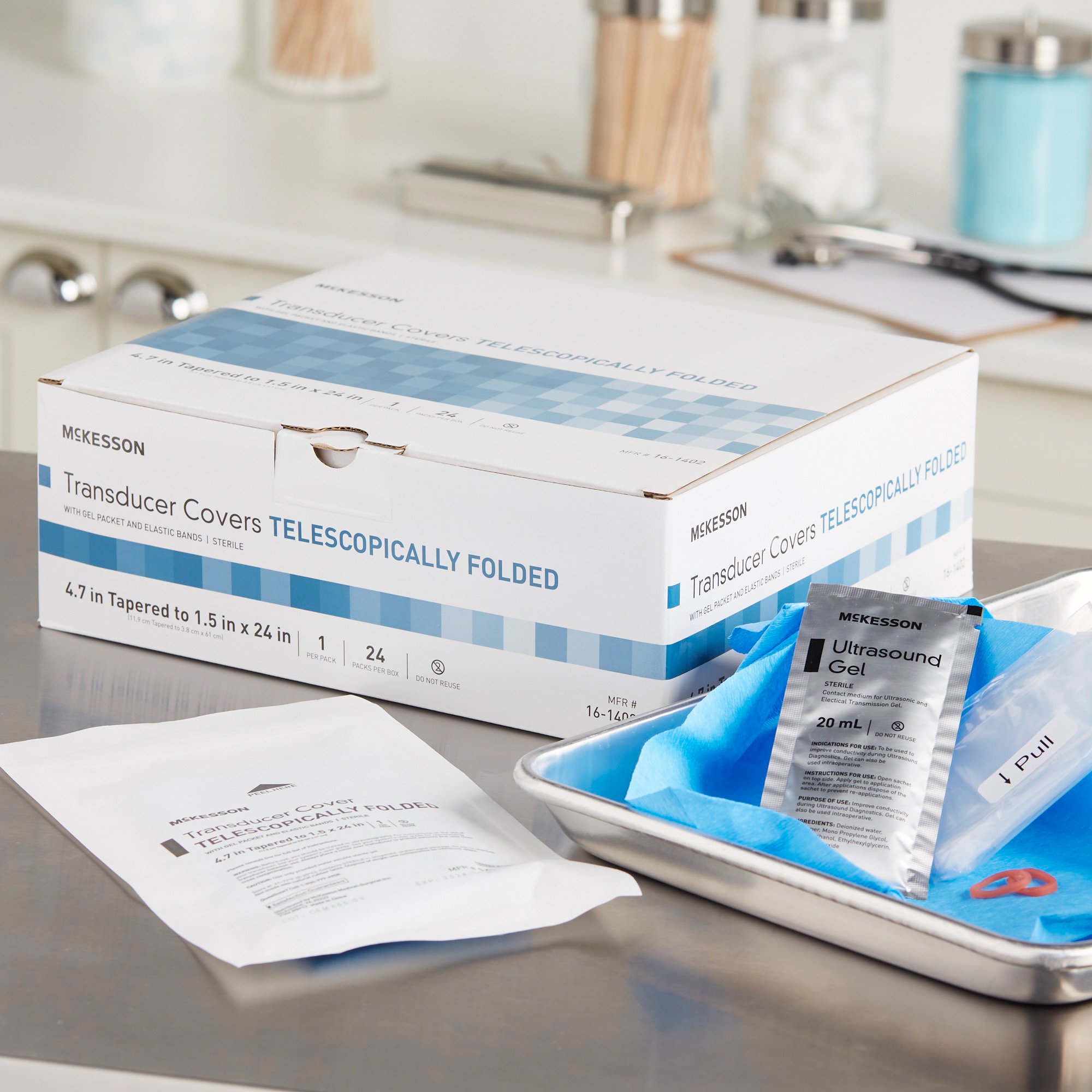 McKesson Brand 16-1402 - McKesson Ultrasound Probe Cover Kit - 24/Box, 240/Case