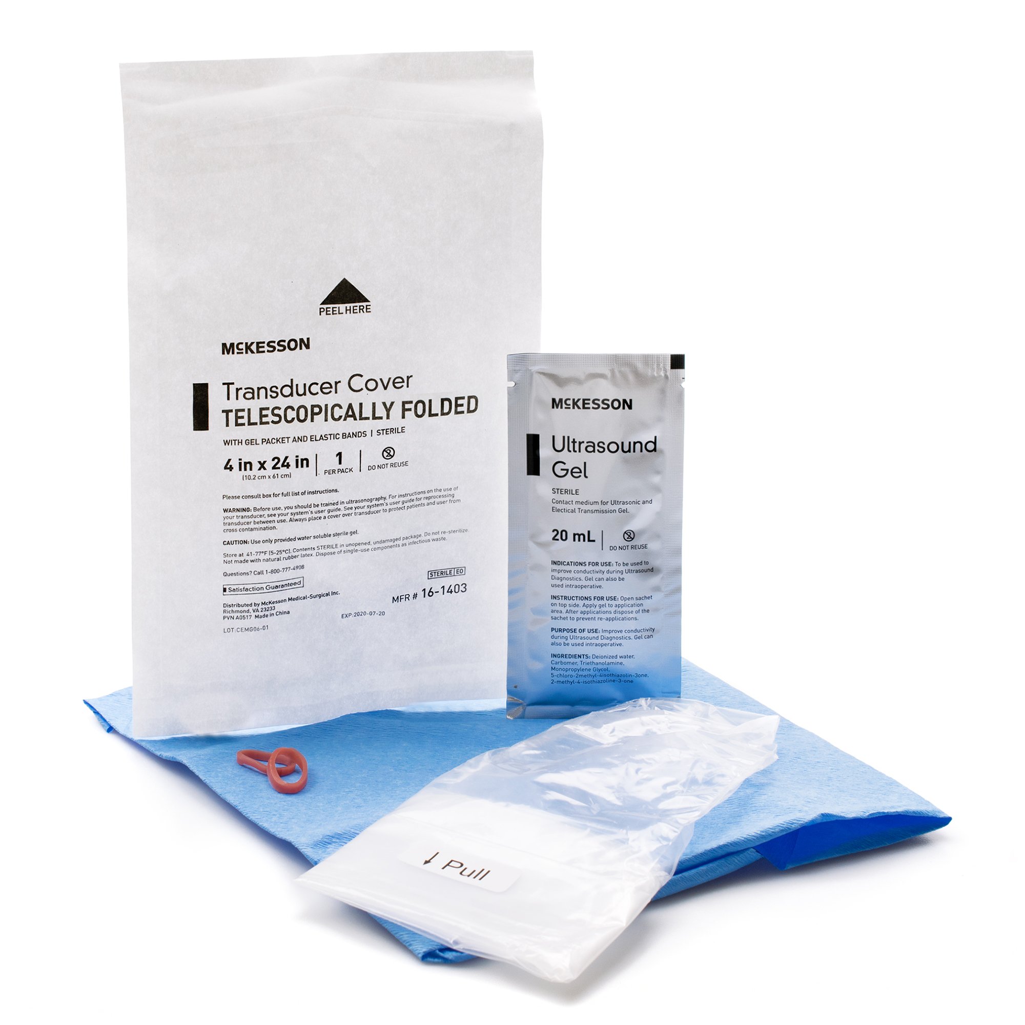 McKesson Brand 16-1403 - McKesson Ultrasound Transducer Cover Kit - 24/Box, 240/Case
