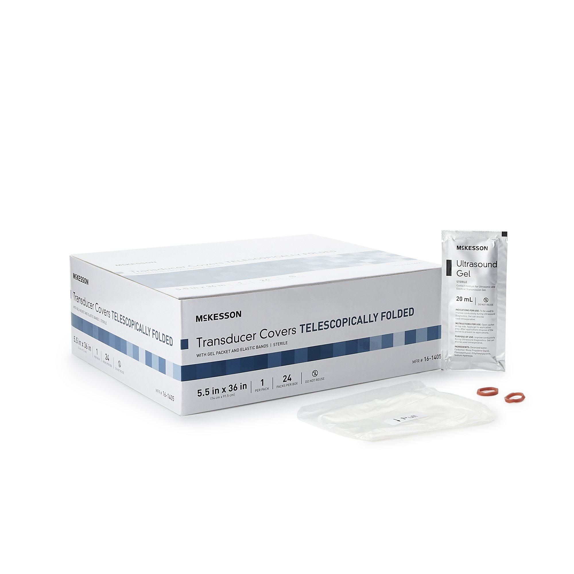 McKesson Brand - 16-1405 McKesson Telescopically Folded Transducer Cover