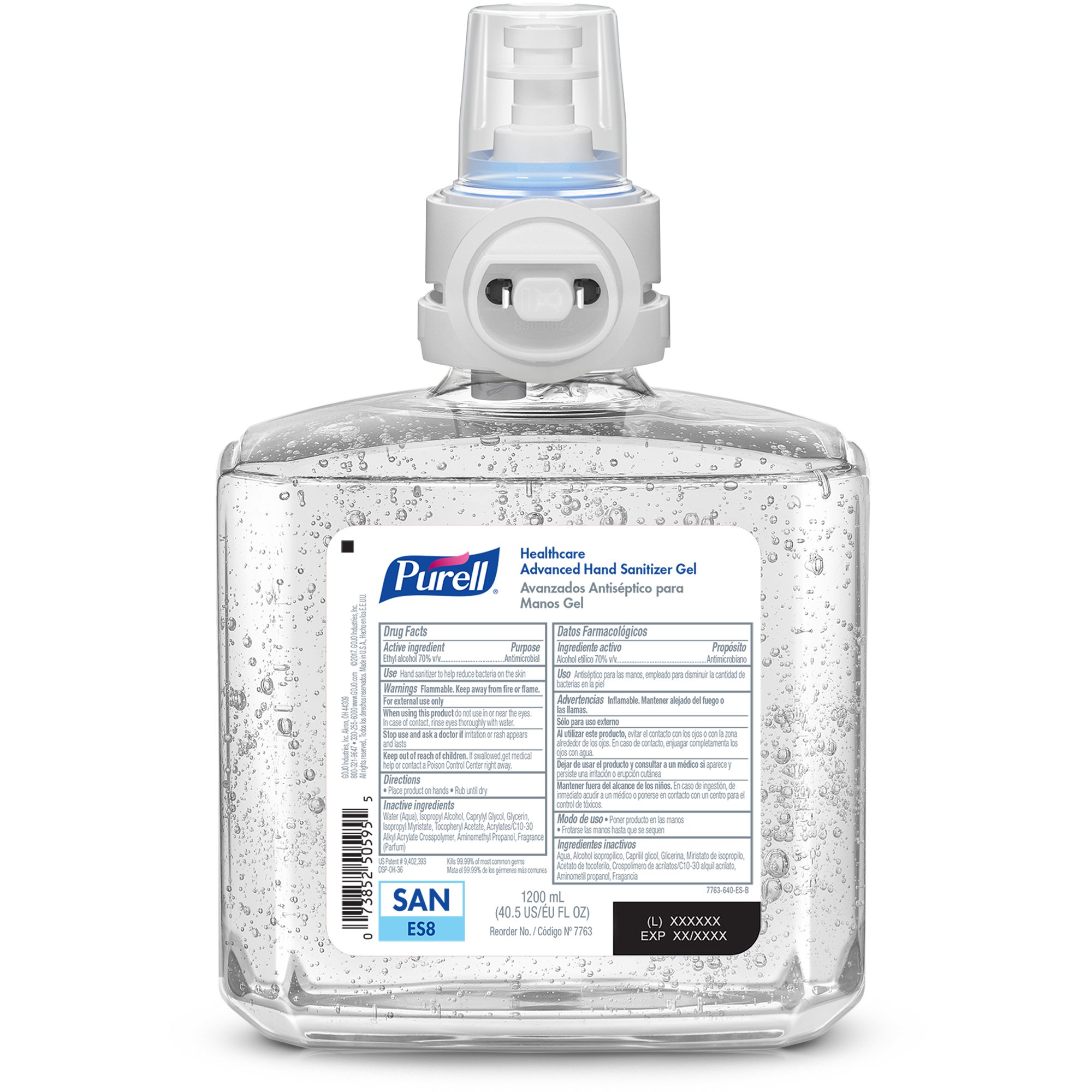 GOJO - 7763-02 Purell® Healthcare Advanced Hand Sanitizer Gel Refill for ES8 Dispenser