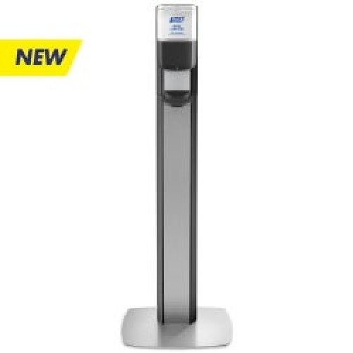 GOJO - 7316-DS-SLV Hand Hygiene Dispenser Purell® Messenger® ES6 Graphite ABS Plastic Automatic 1200 mL Floor Stand
