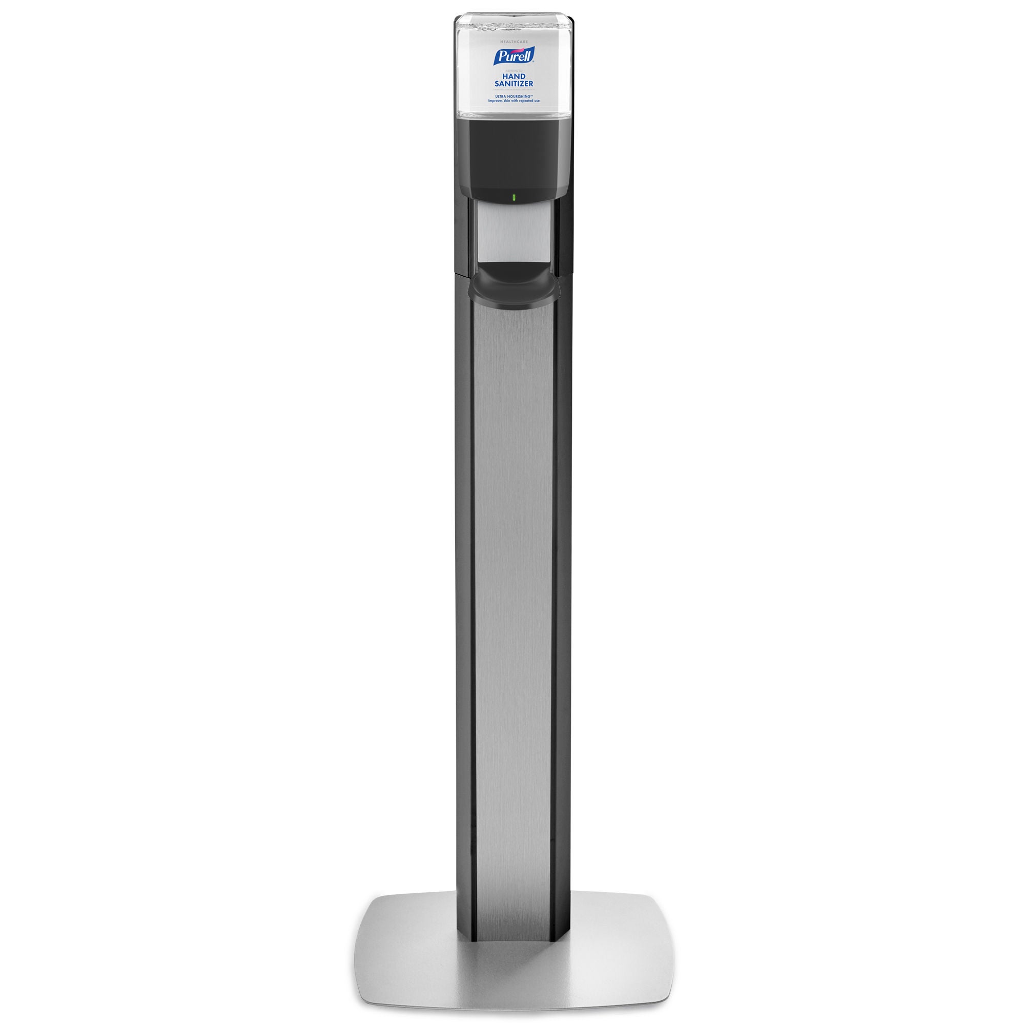 GOJO - 7318-DS-SLV Hand Hygiene Dispenser Purell® Messenger® ES8 Graphite ABS Plastic Automatic 1200 mL Floor Stand