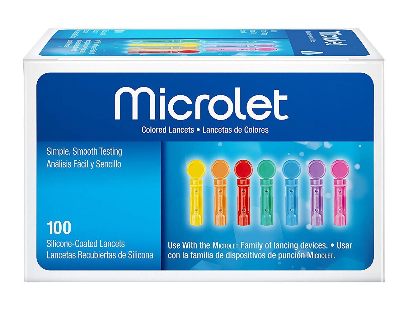 Ascensia Diabetes Care - 6586 Lancet for Lancing Device Microlet® 28 Gauge Non-Safety Twist Off Cap Finger