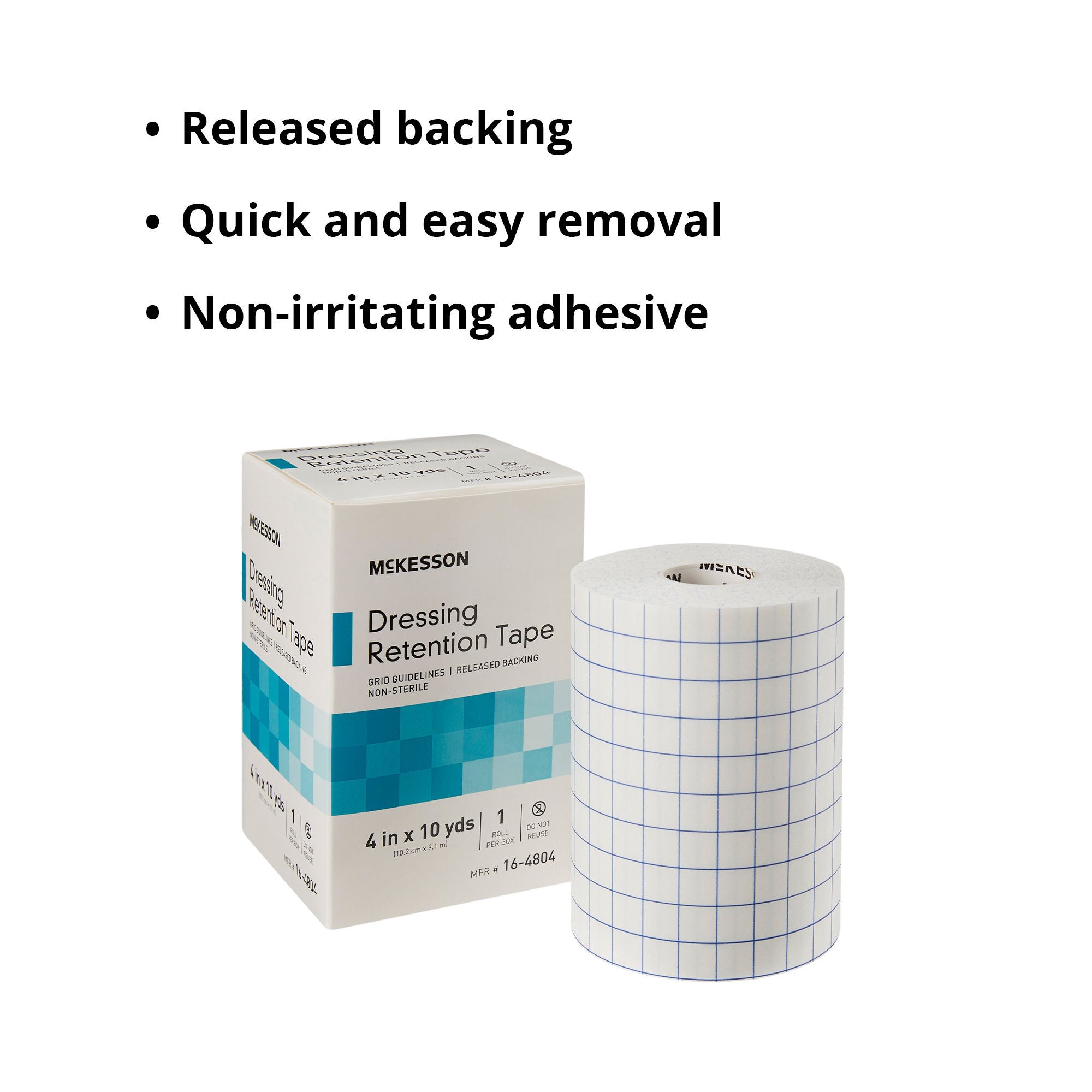 McKesson Brand - 16-4804 McKesson Nonwoven Fabric Dressing Retention Tape