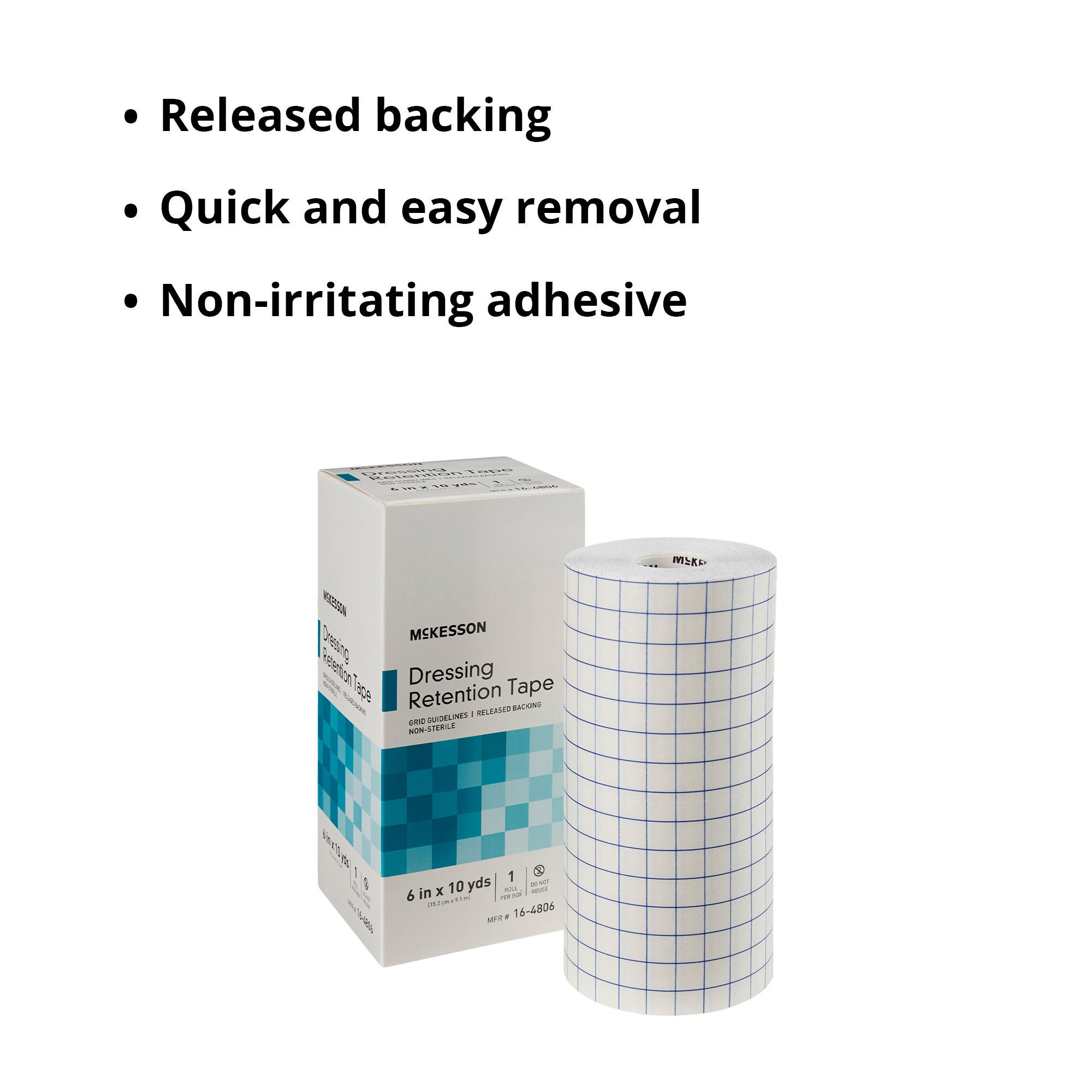 McKesson Brand - 16-4806 McKesson Nonwoven Fabric Dressing Retention Tape