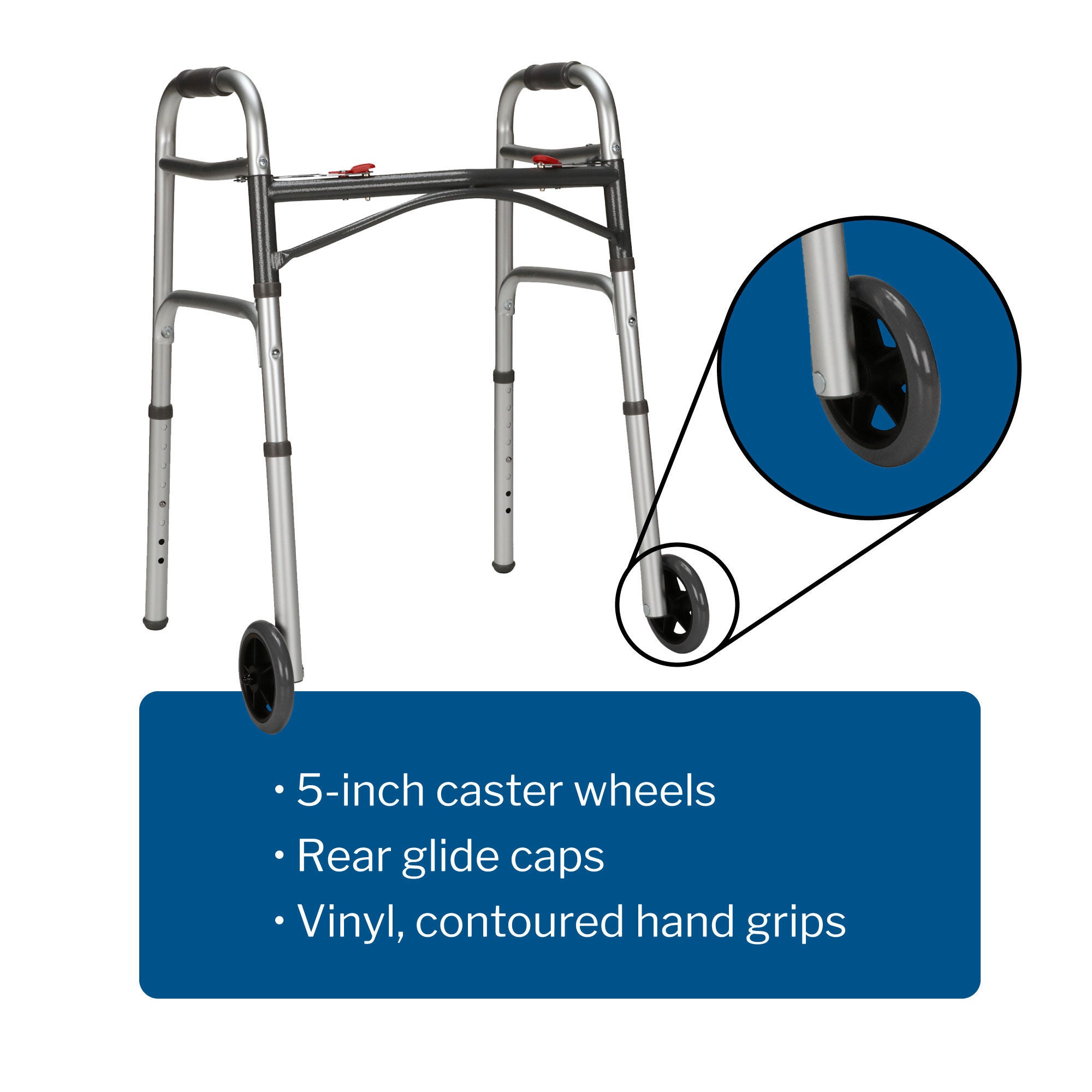 McKesson Brand - 146-10211-4 McKesson Aluminum Folding Walker