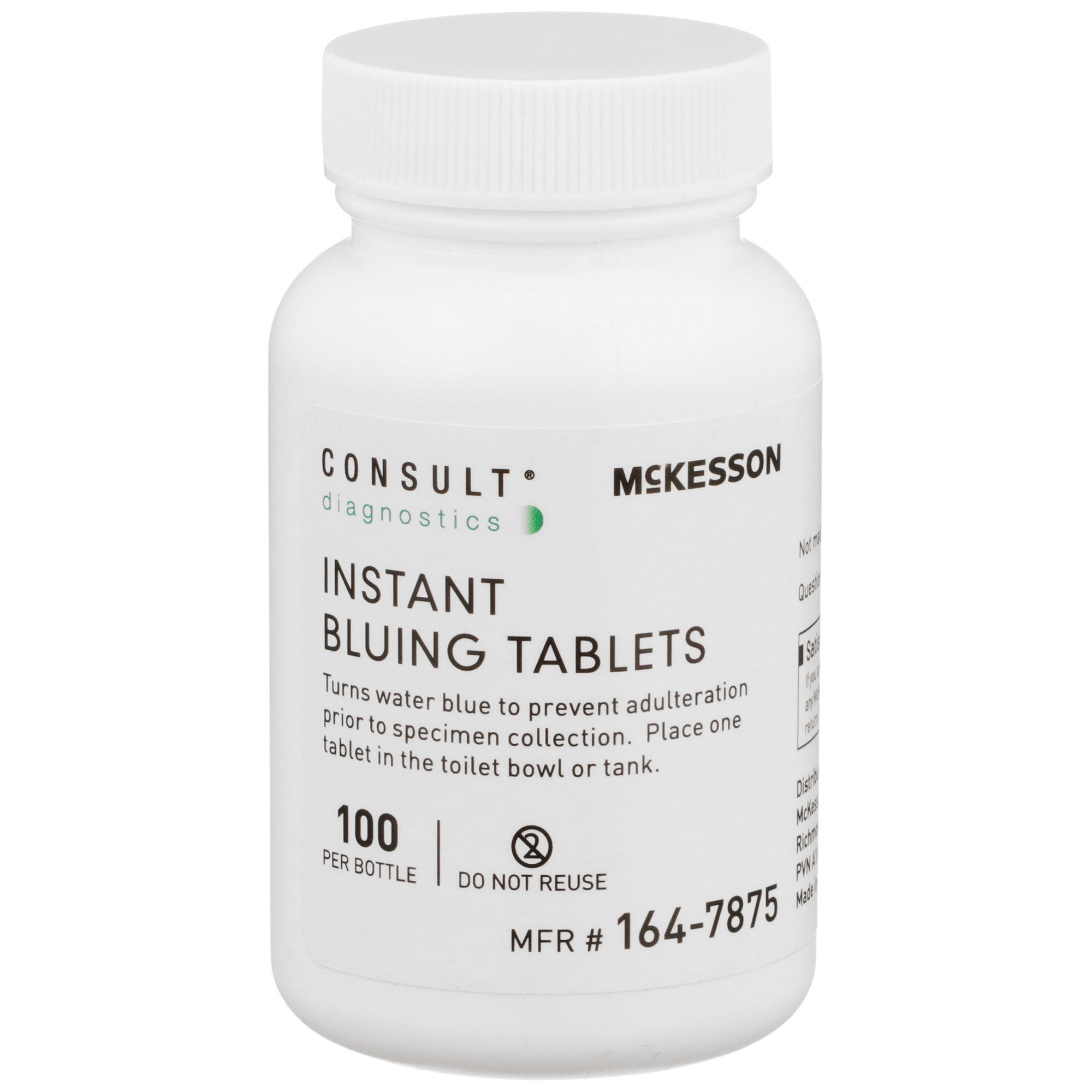 McKesson Brand 164-7875 - McKesson Consult™ Instant Bluing Tablets - 1/Bottle