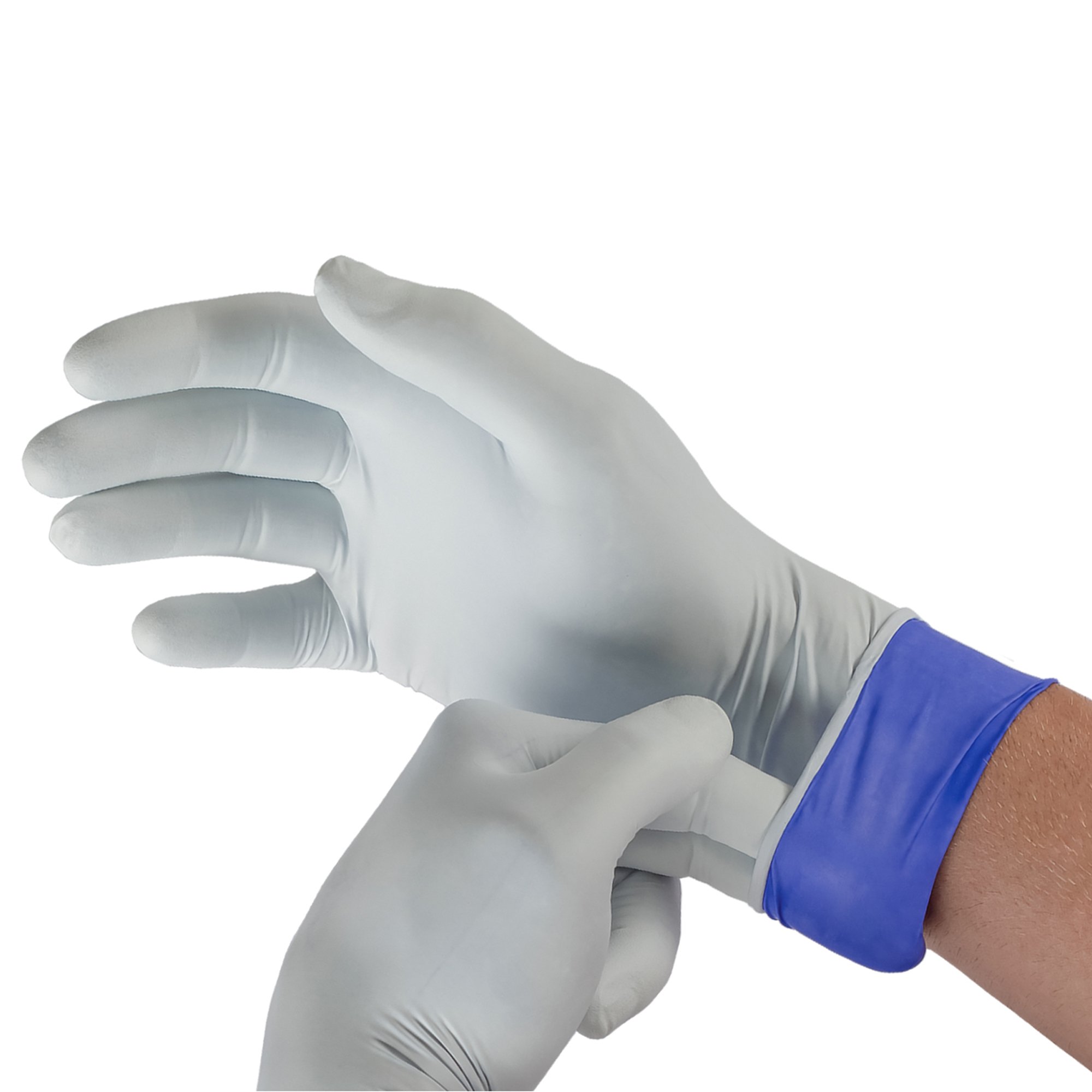 Microflex Medical LSE-104-XXL - LifeStar™ EC Extended Cuff Length Exam Glove, 2X-Large, White / Blue - 100/Box, 1000/Case