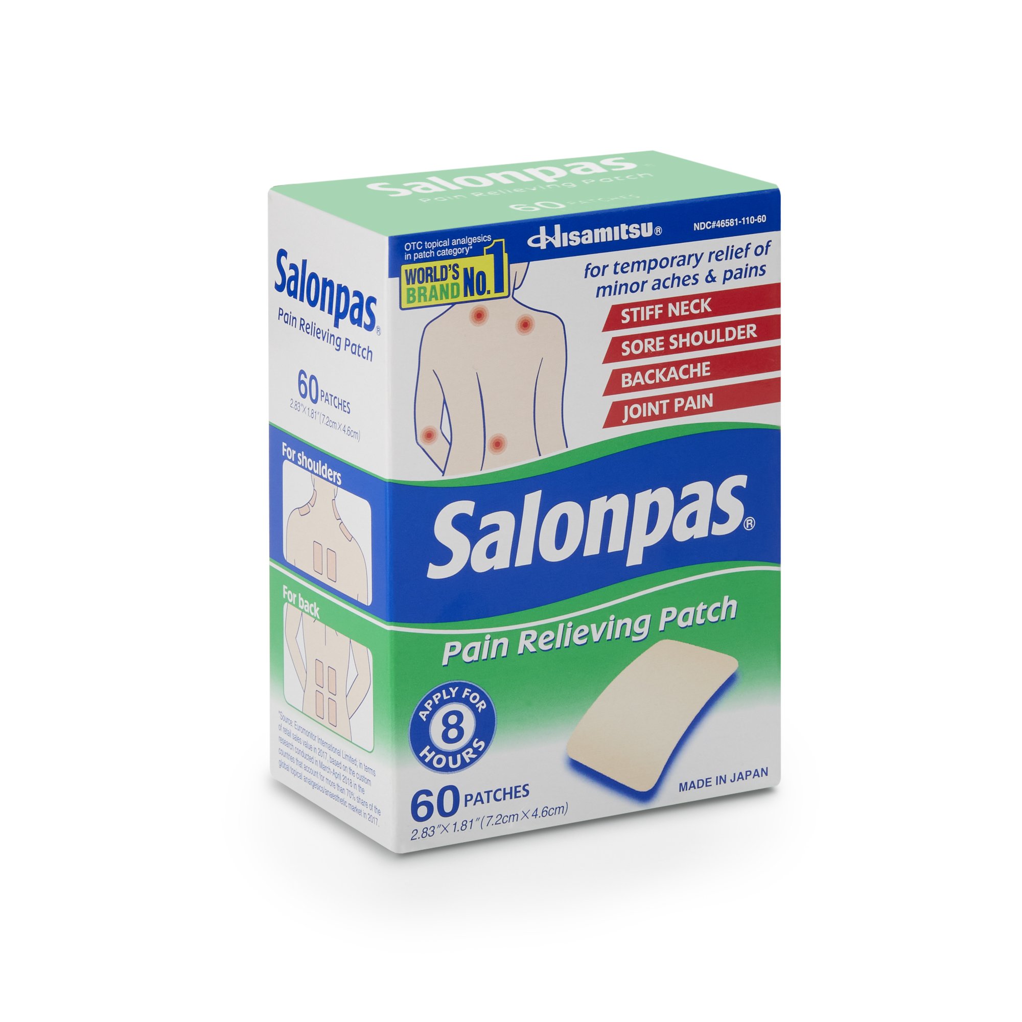 Emerson Healthcare - 46581011060 Salonpas® Pain Relieving Patches