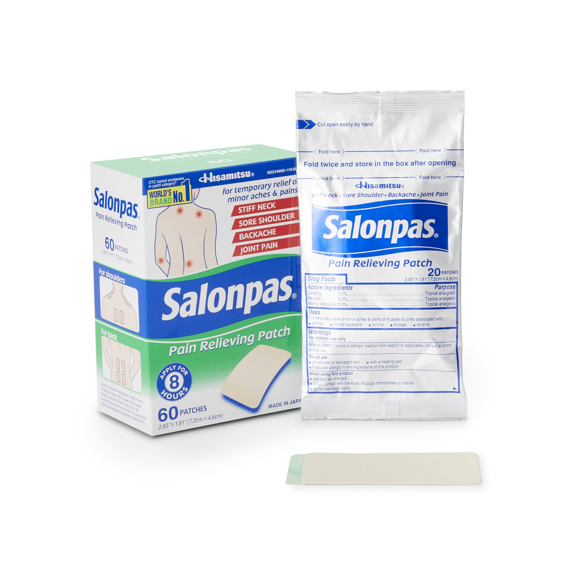 Emerson Healthcare - 46581011060 Salonpas® Pain Relieving Patches