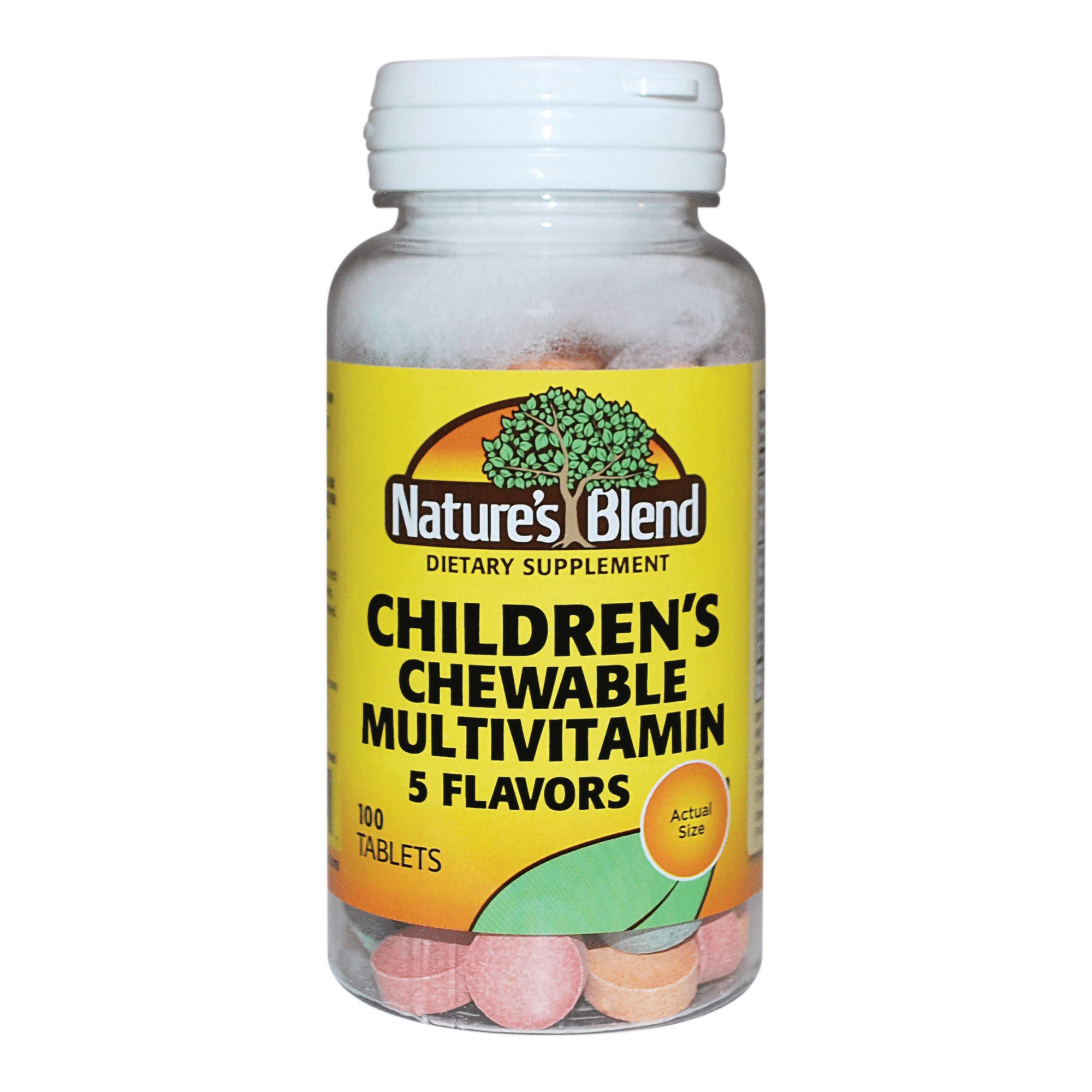 National Vitamin Company - 54629005001 Nature's Blend Children's Chewable Multivitamin Tablets 5 Flavors