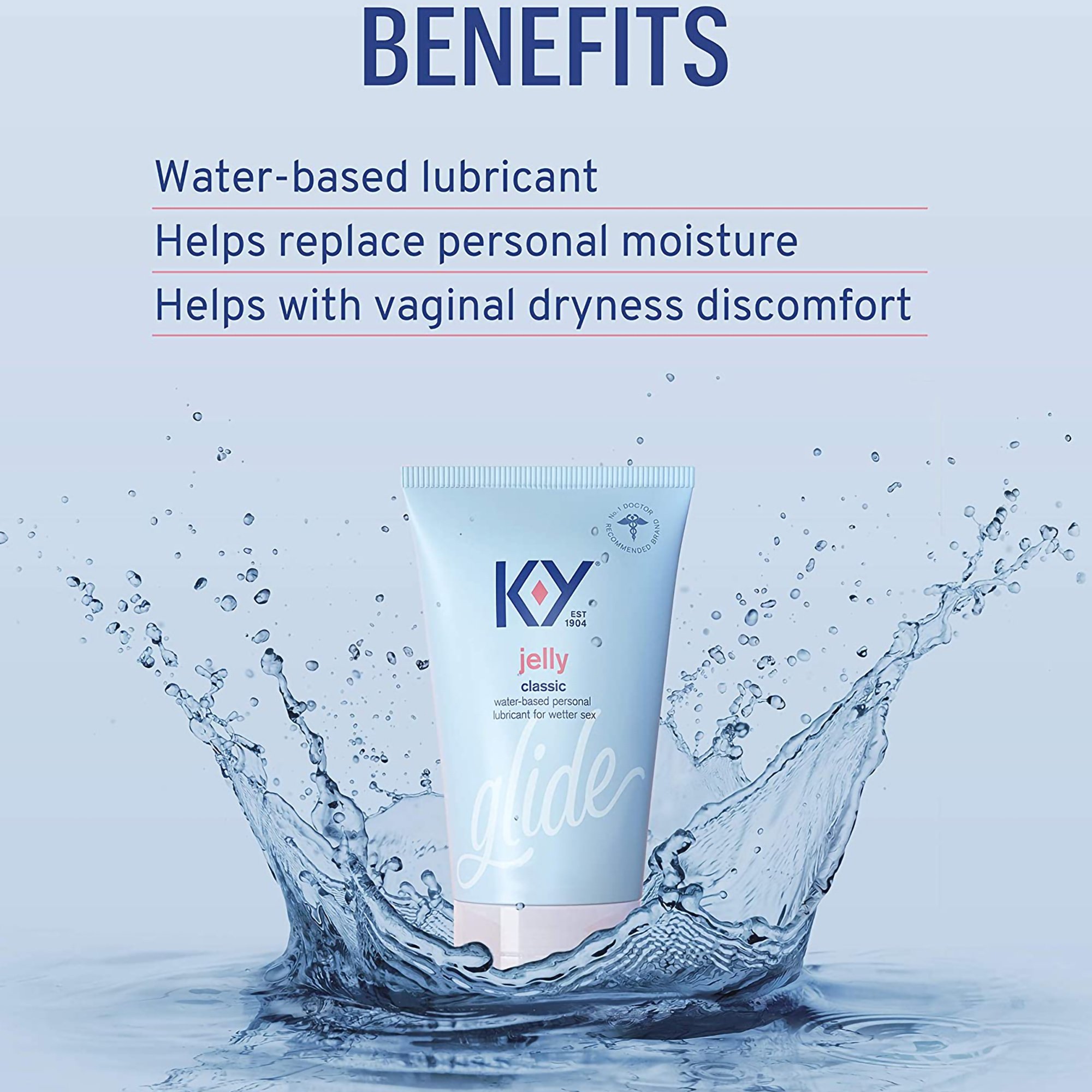 Reckitt Benckiser 67981008902 - K-Y® Water / Glycerin / Hydroxyethylcellulose Personal Lubricant - 1/Each