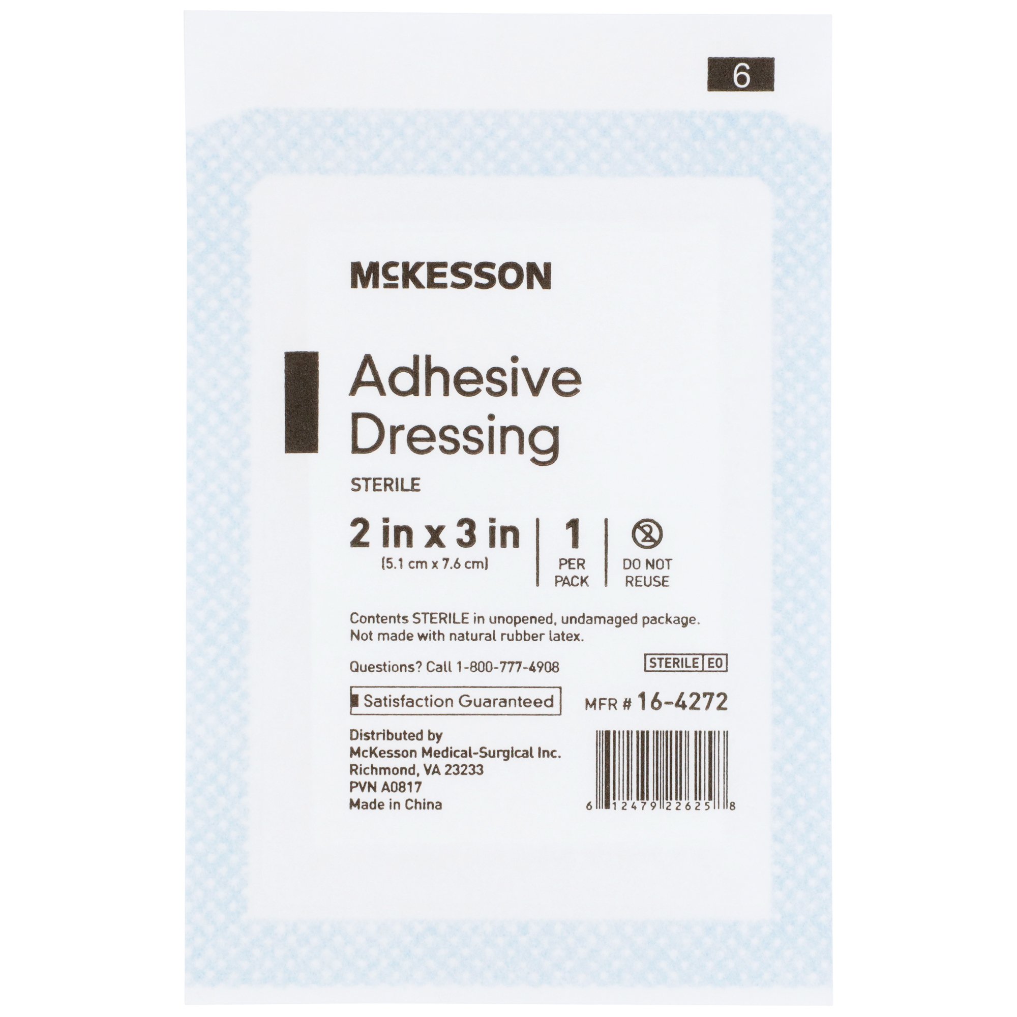 McKesson Brand - 16-4272 McKesson White Adhesive Dressing