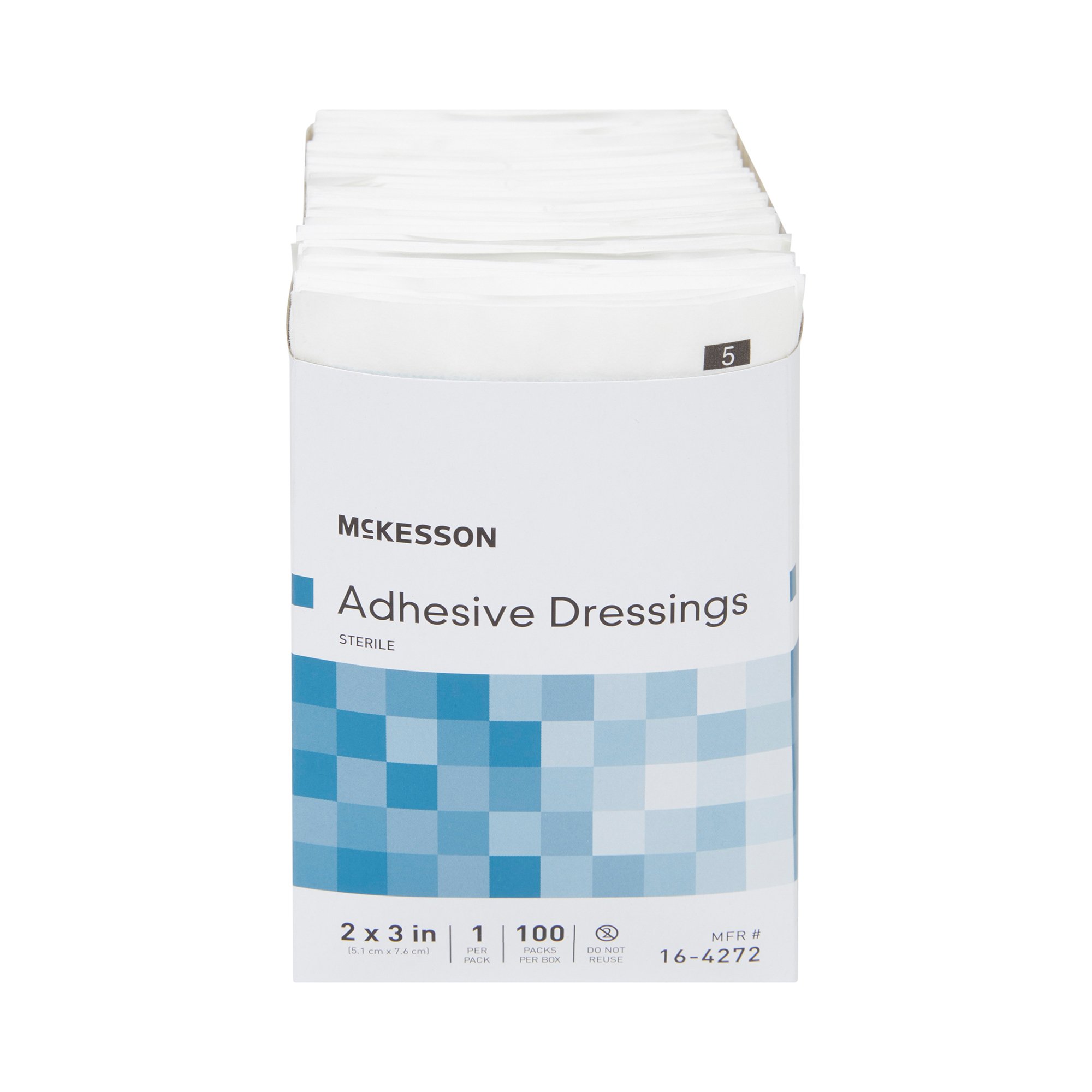 McKesson Brand - 16-4272 McKesson White Adhesive Dressing