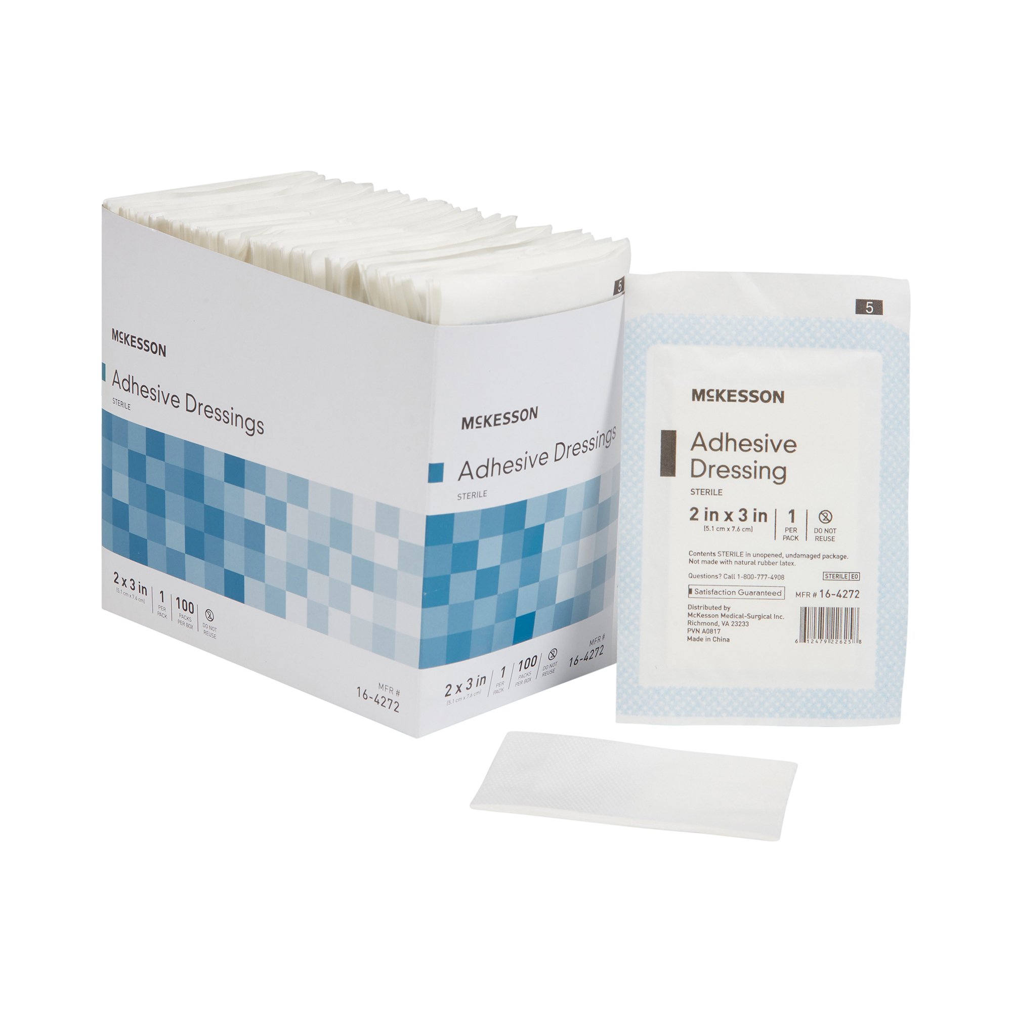McKesson Brand - 16-4272 McKesson White Adhesive Dressing