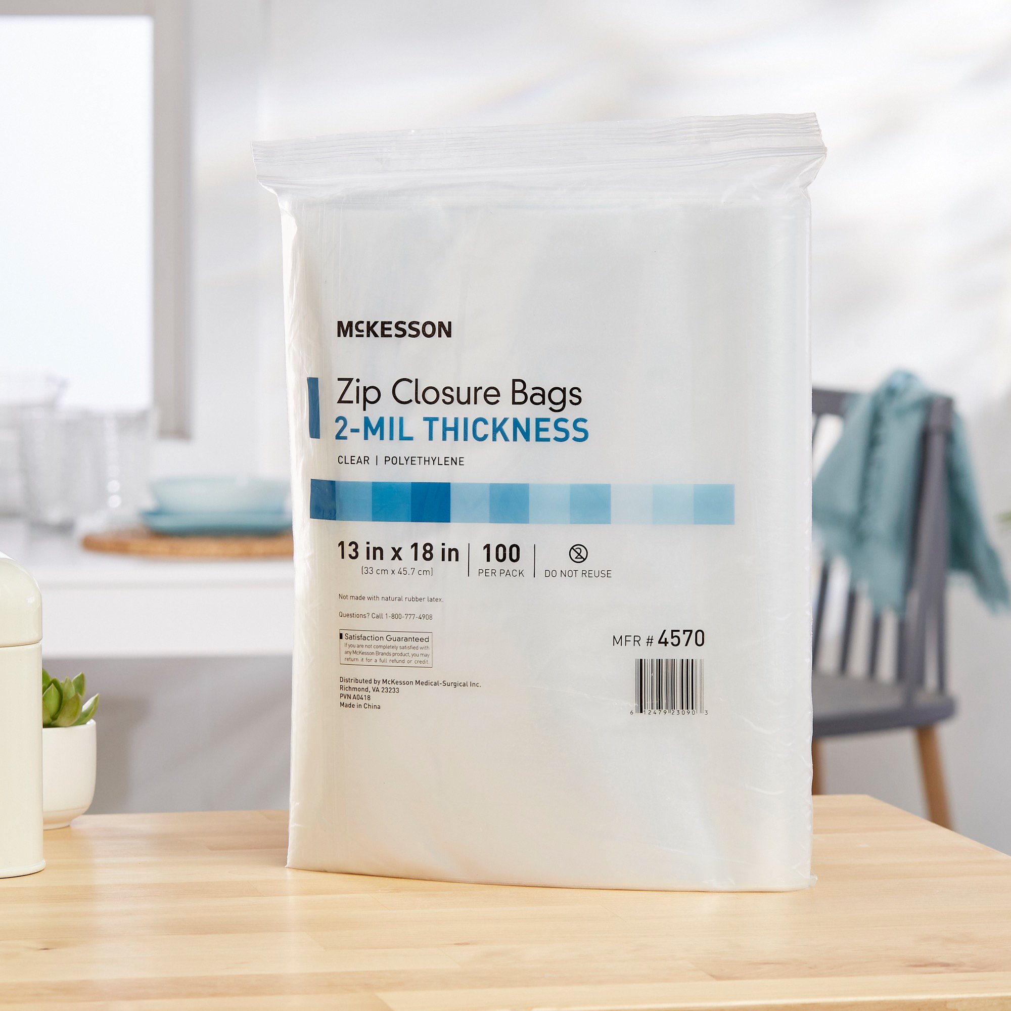 McKesson Brand 4570 - McKesson Zip Closure Bag, 13 x 18 Inch - 100/Pack, 1000/Case