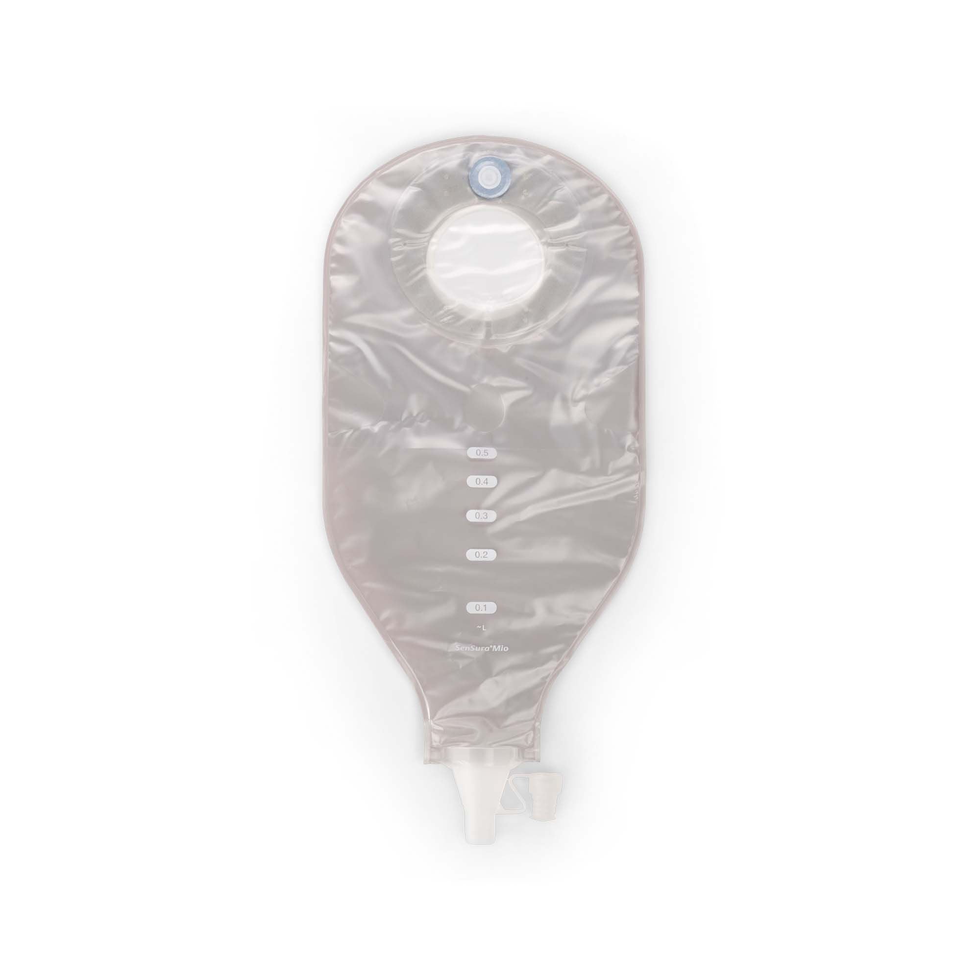 Coloplast - 18656 Ileostomy Pouch SenSura® Mio Flex High Output Two-Piece System 12-1/2 Inch Length, Maxi Transparent Gray 70 mm Stoma Drainable