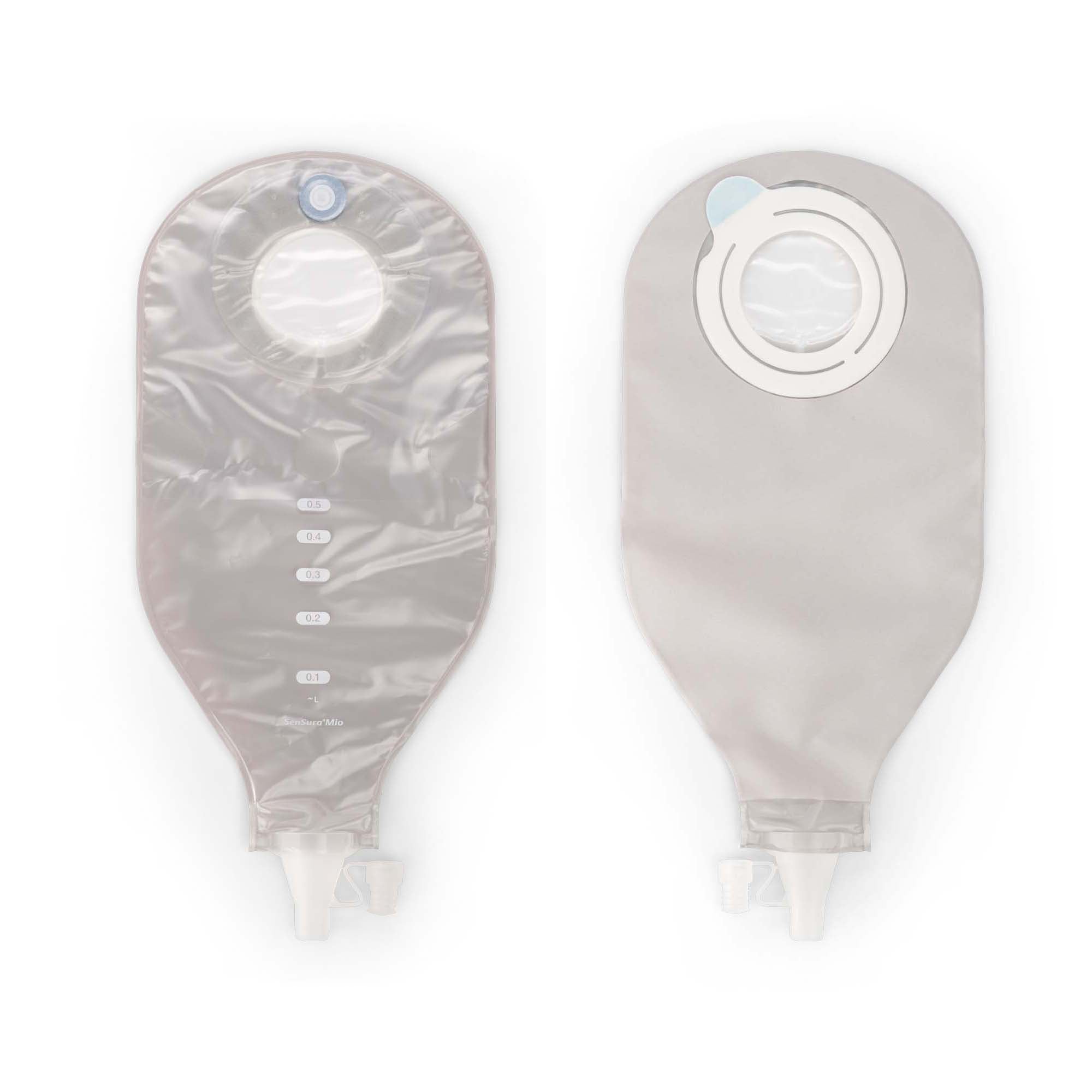 Coloplast - 18656 Ileostomy Pouch SenSura® Mio Flex High Output Two-Piece System 12-1/2 Inch Length, Maxi Transparent Gray 70 mm Stoma Drainable