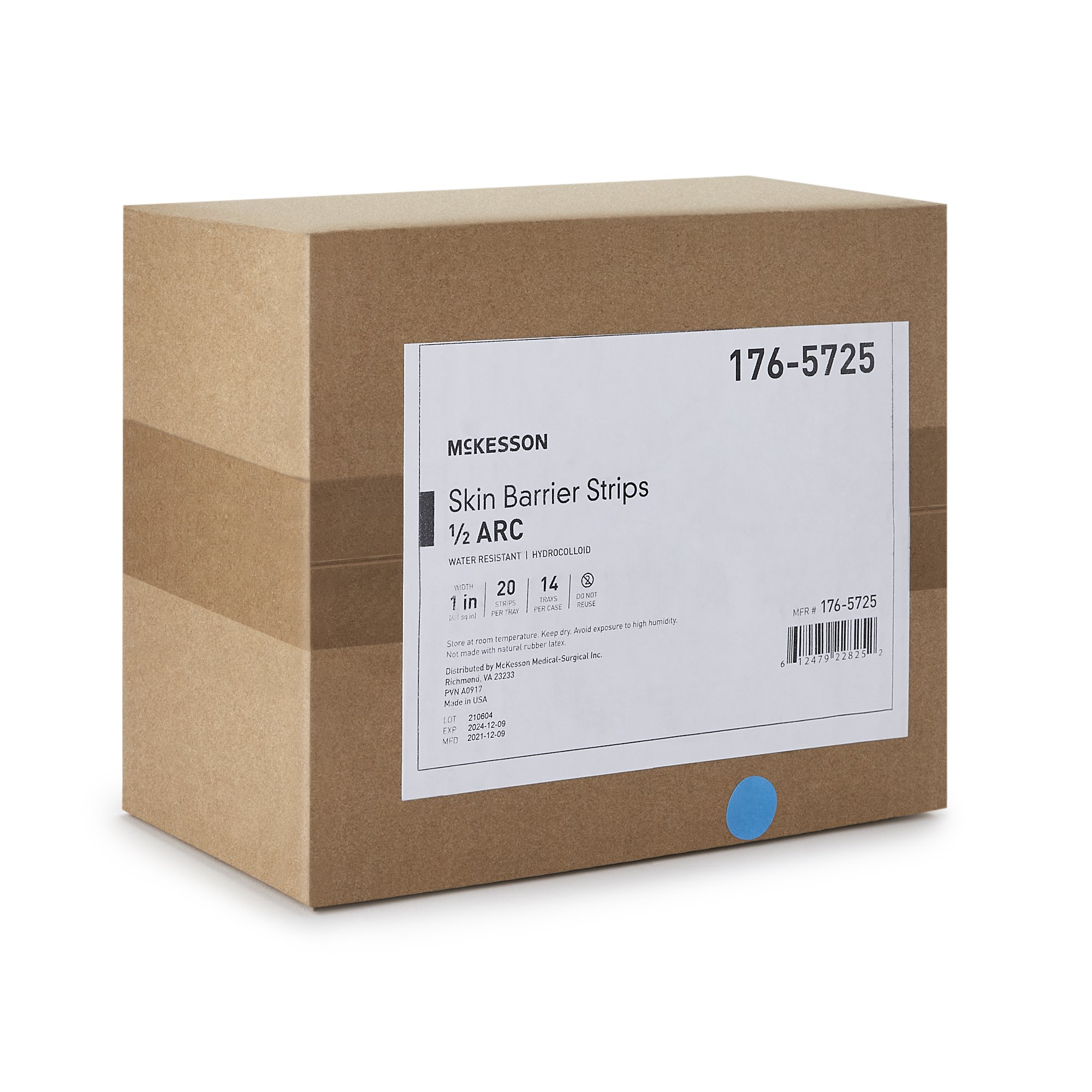 McKesson Brand 176-5725 - McKesson Skin Barrier Half-Arc Strip - 20/Tray, 280/Case