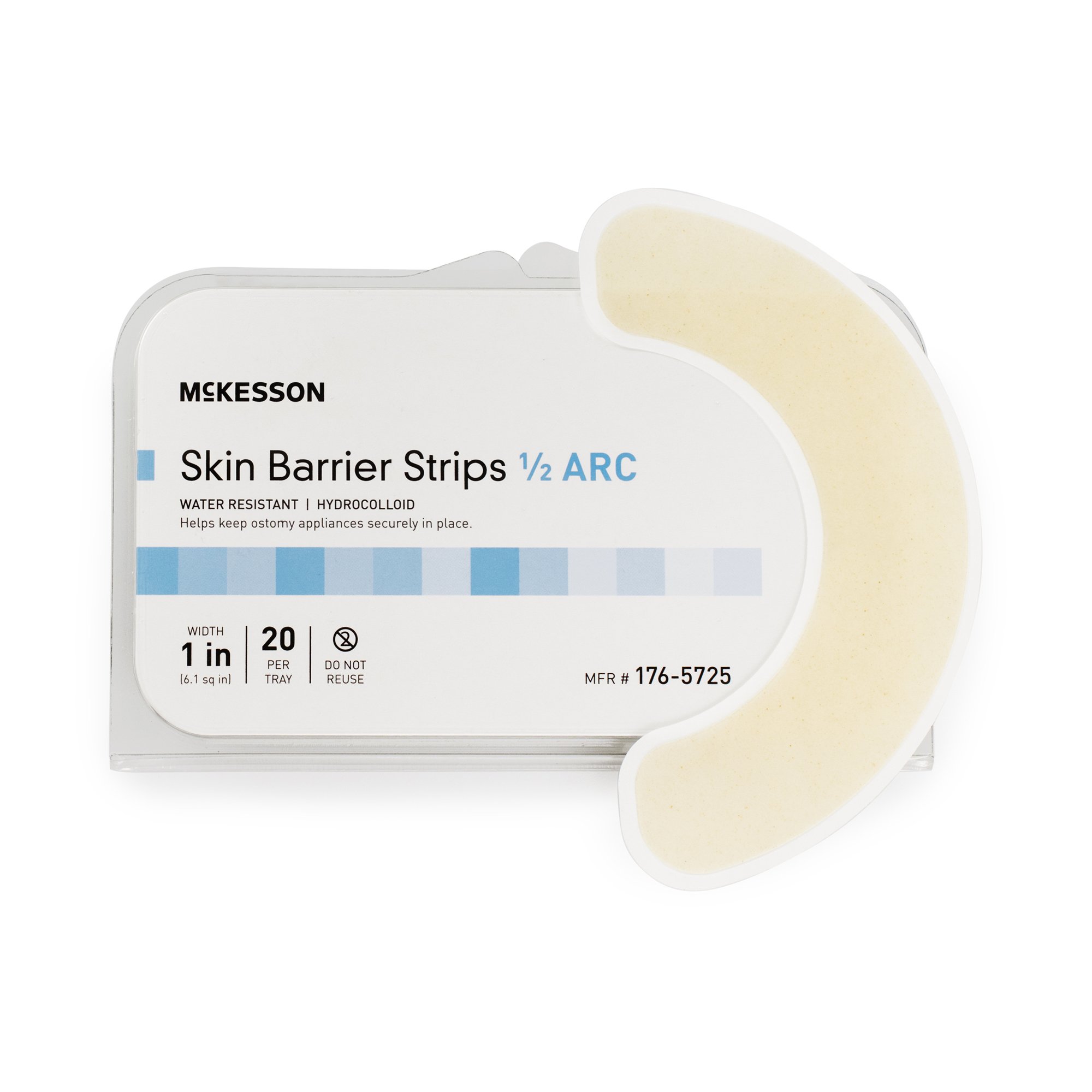 McKesson Brand - 176-5725 McKesson Skin Barrier Half-Arc Strip