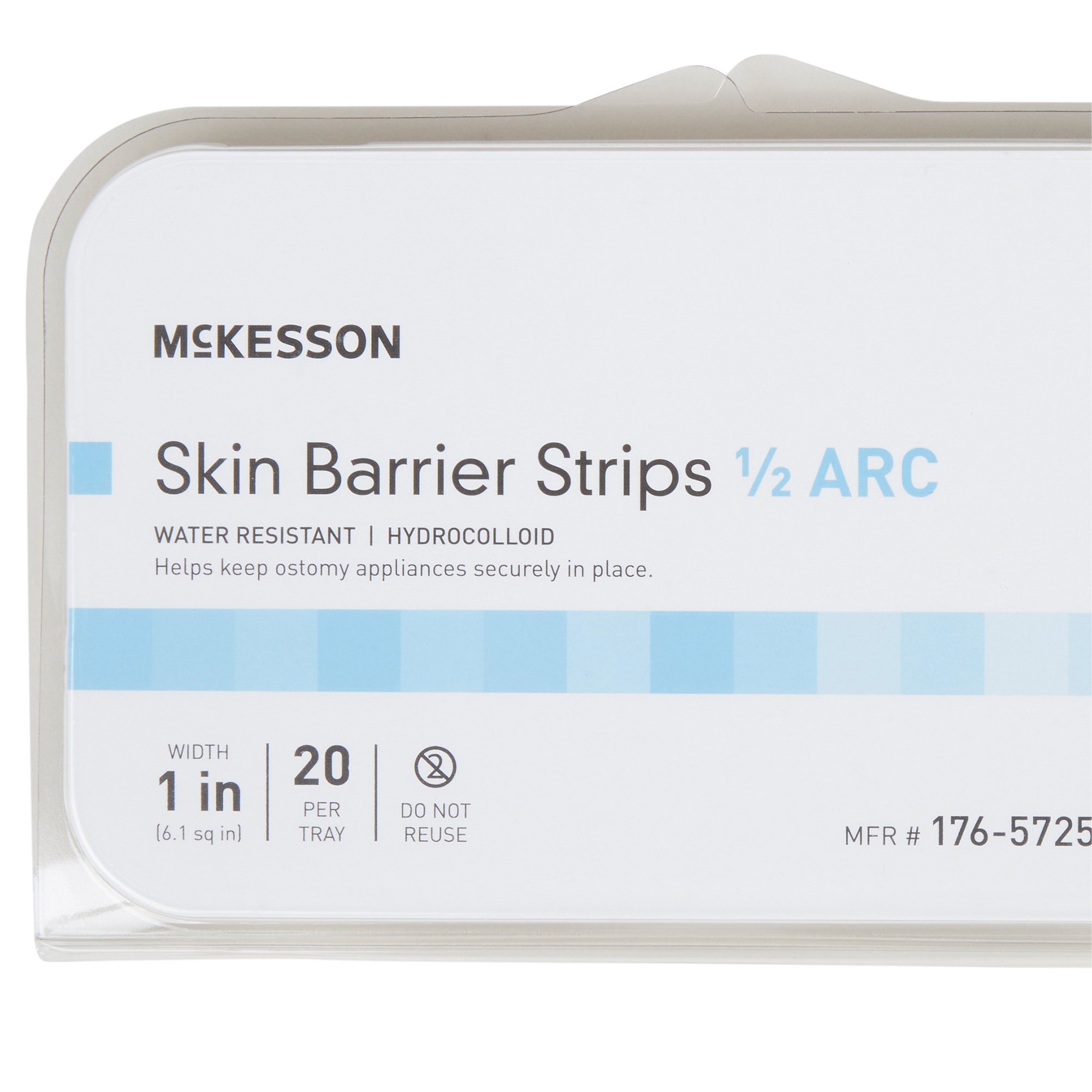 McKesson Brand - 176-5725 McKesson Skin Barrier Half-Arc Strip