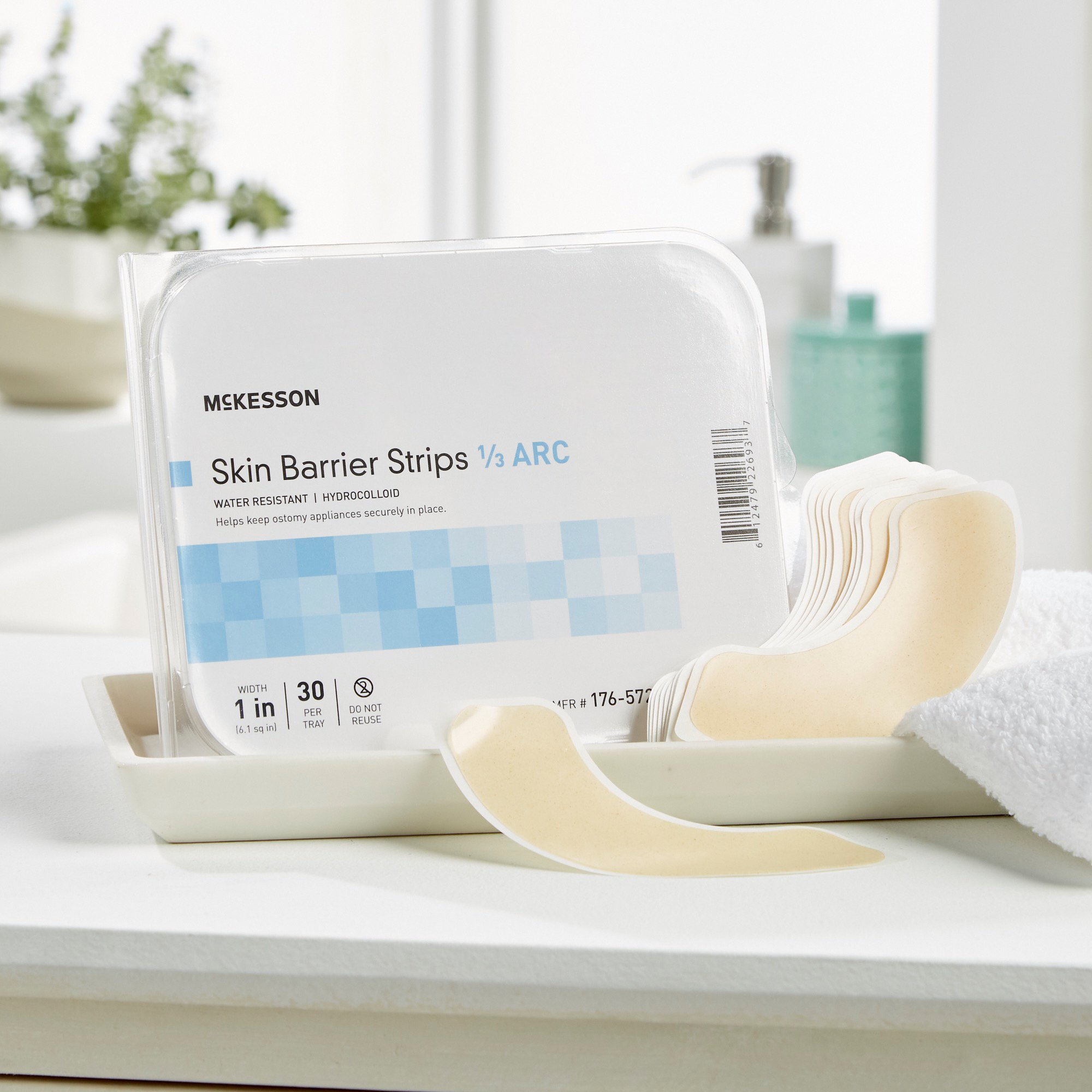 McKesson Brand 176-5726 - McKesson Skin Barrier 1/3 Arc Strip - 30/Tray, 420/Case
