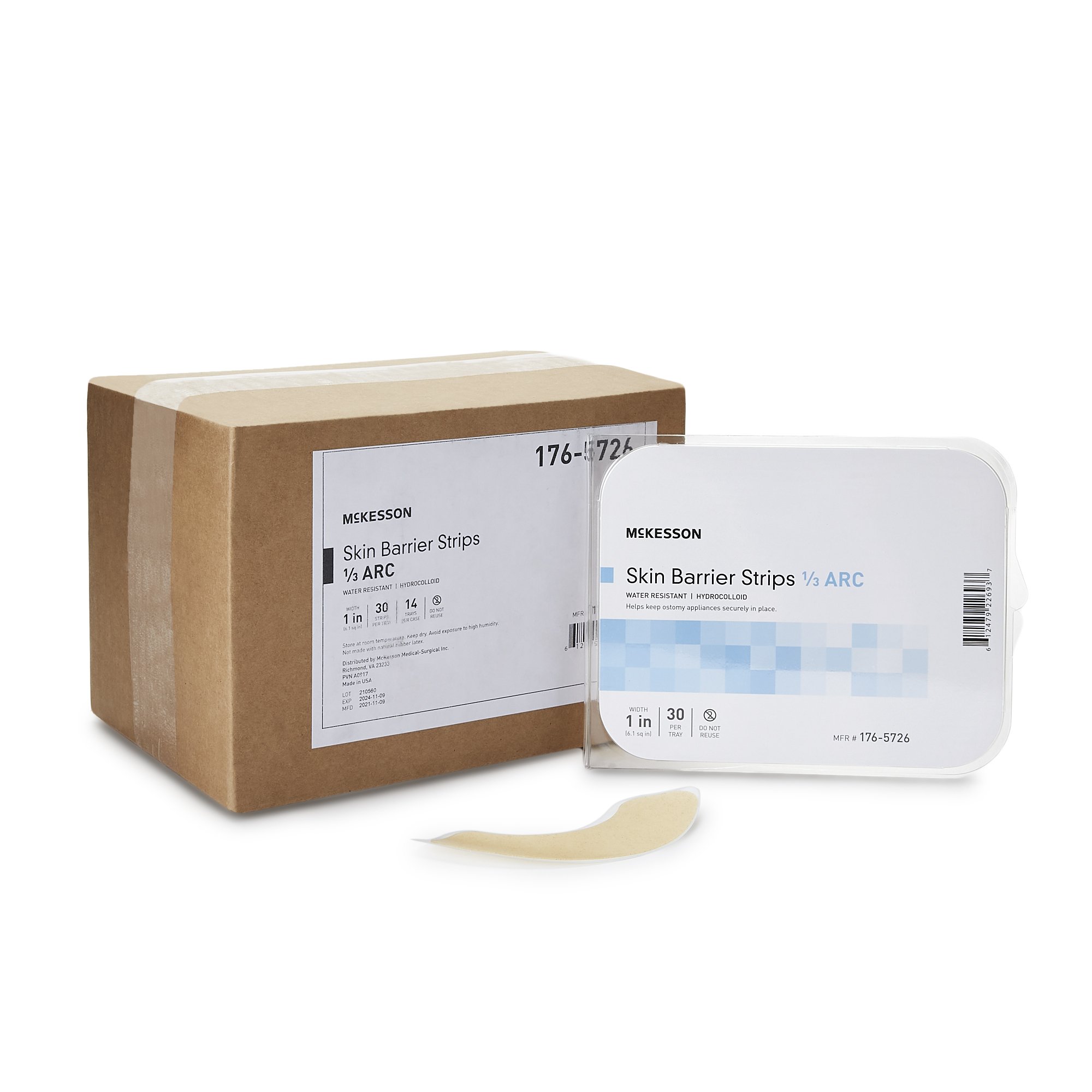 McKesson Brand - 176-5726 McKesson Skin Barrier 1/3 Arc Strip