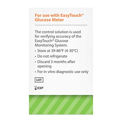 MHC Medical - 810001 Blood Glucose Control Solution 4 mL Level 1