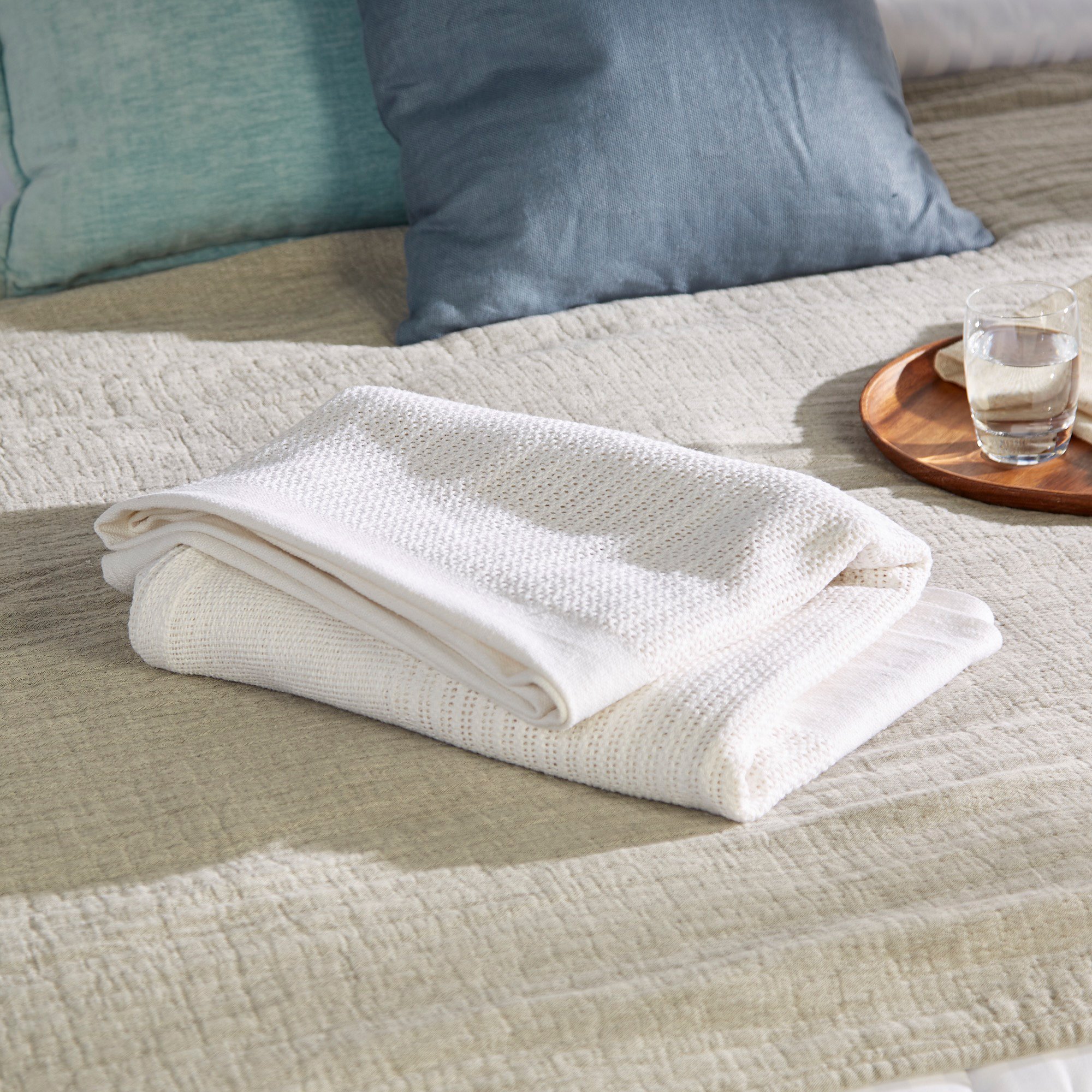 McKesson Brand WBS1001Q - McKesson Cotton Thermal Blanket, 66 x 90 Inch - 1/Each, 12/Case