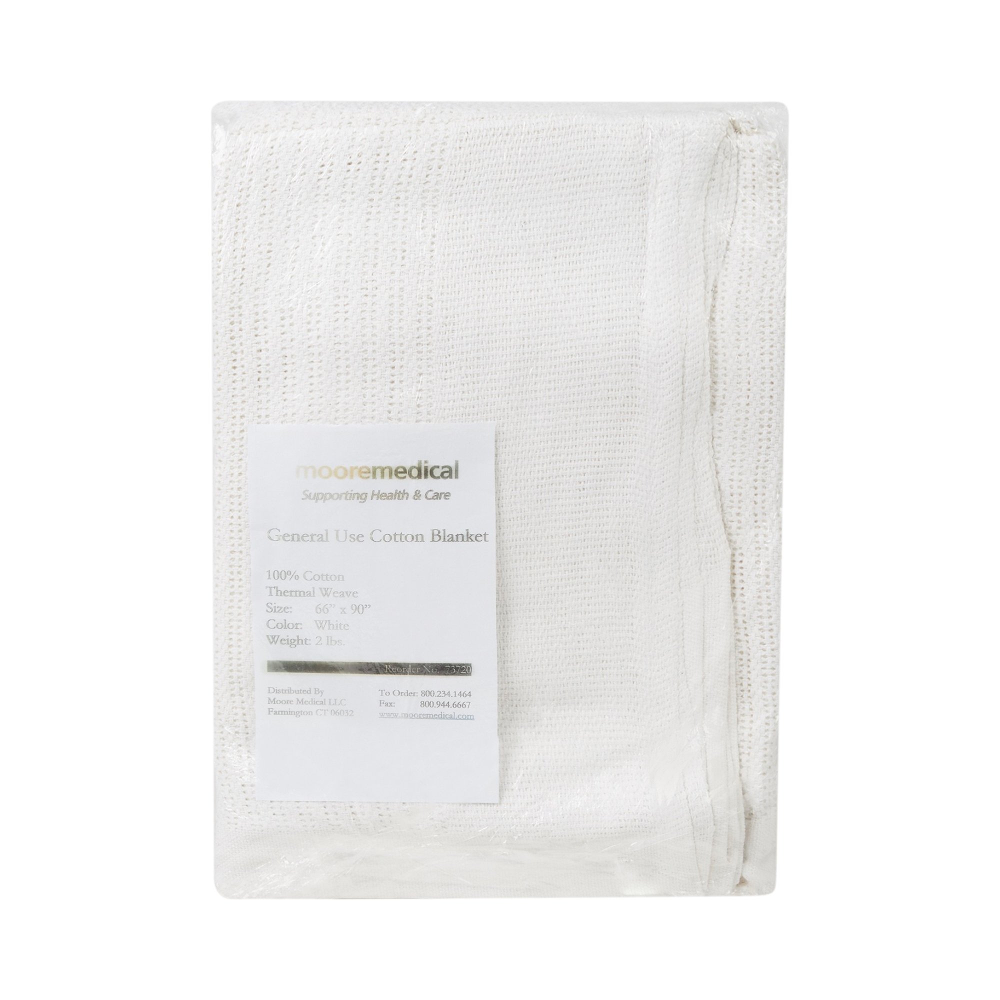 McKesson Brand WBS1001Q - McKesson Cotton Thermal Blanket, 66 x 90 Inch - 1/Each, 12/Case