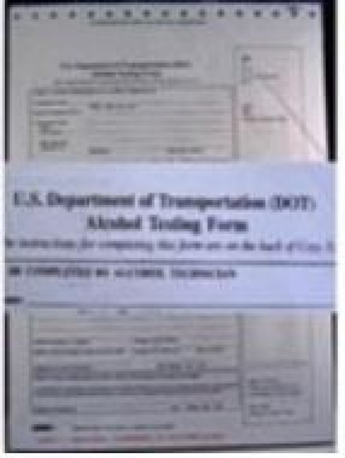 CMI Inc - 650528 Testing Form Dot® Breathing Alcohol Testing Form 8 X 11 Inch