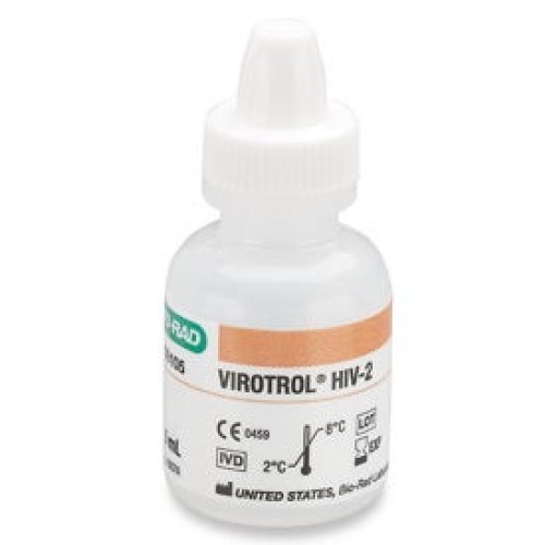 Bio-Rad Laboratories - 00105A Unassayed Control Virotrol® HIV-2 Antibodies Single Level, Class A 1 X 5 mL