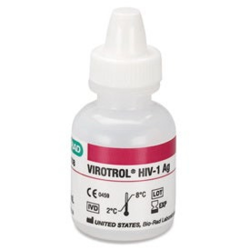 Bio-Rad Laboratories - 00108A Unassayed Control Virotrol® HIV-1 Ag Single Level, Class A 1 X 5 mL