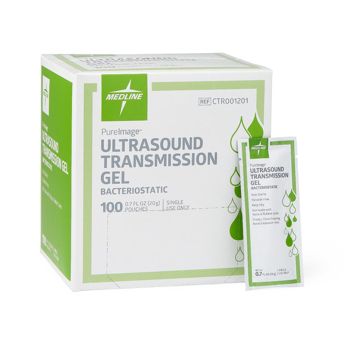 Medline - CTR001201 Ultrasound Gel Medium Viscosity 20 Gram Packet NonSterile