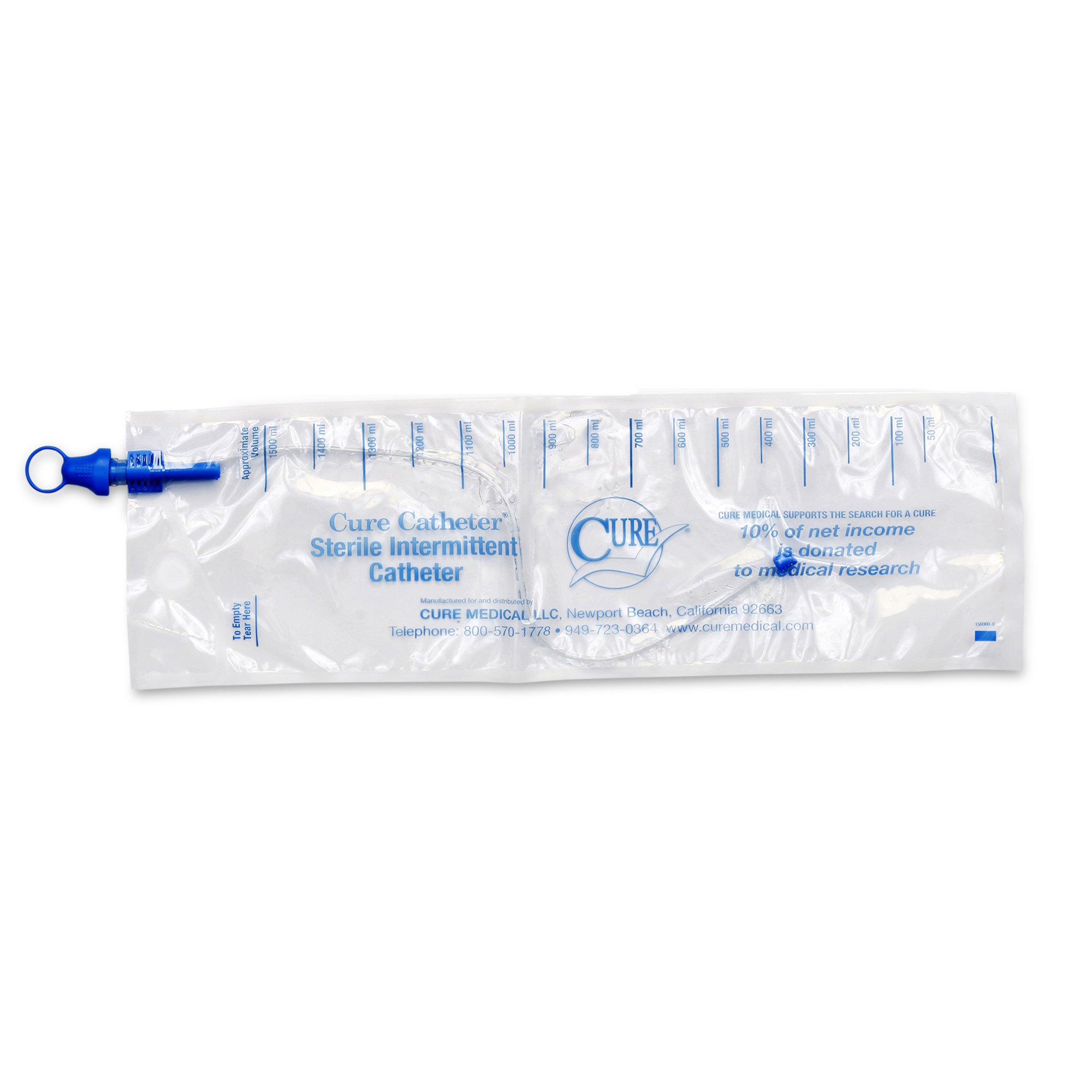 Cure Catheter Closed System Intermittent Closed System Catheter CB8 by ConvaTec