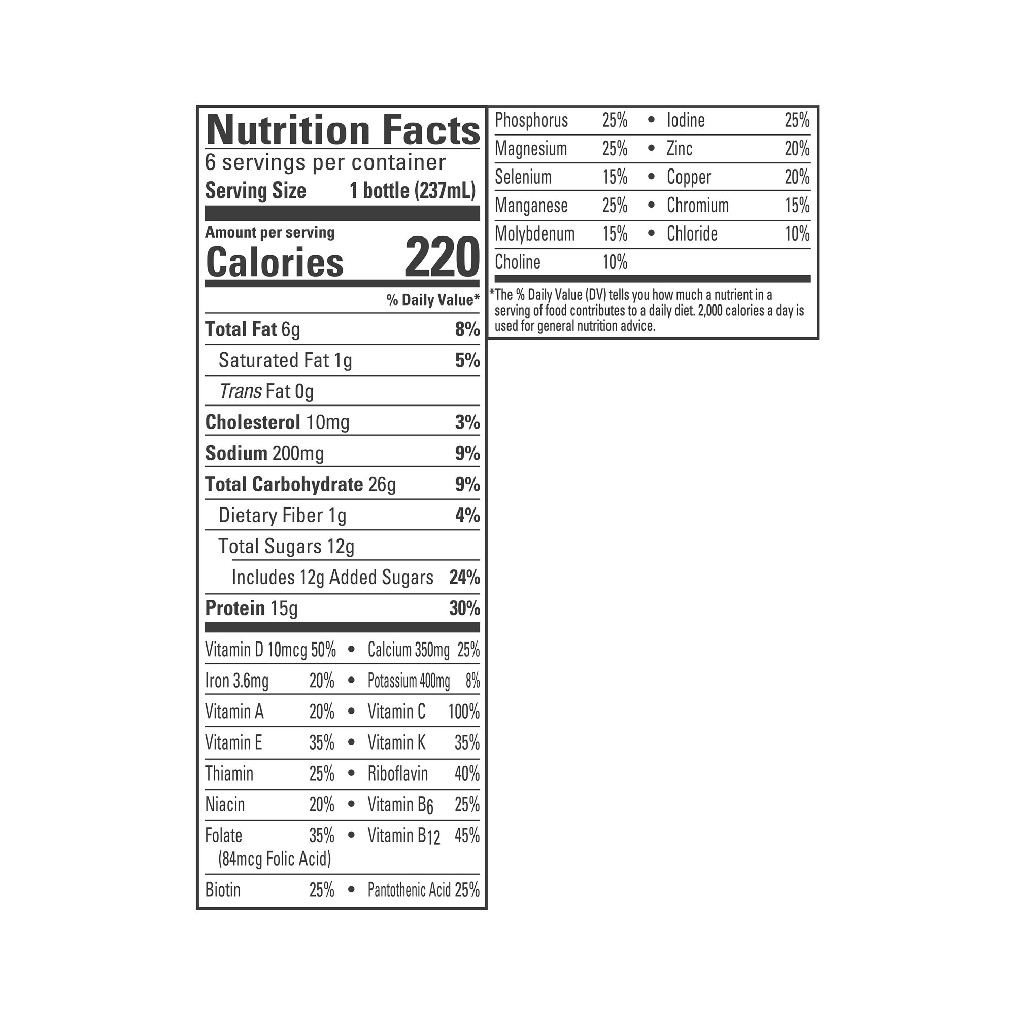 Nestle Healthcare Nutrition 12269922 - Carnation Breakfast Essentials® High Protein Vanilla Nutritional Drink, 8 ounces - 6/Pack, 24/Case