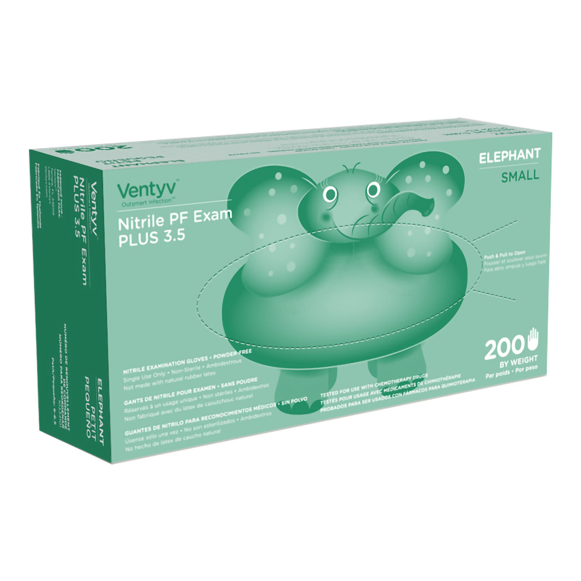 Ventyv - 10334101 Ventyv™ Plus 3.5 Elephant Nitrile Exam Glove