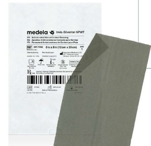 Medaxis LLC - 0877001 Silver Wound Contact Layer Dressing Invia® Silverlon®NPWT Rectangle Sterile