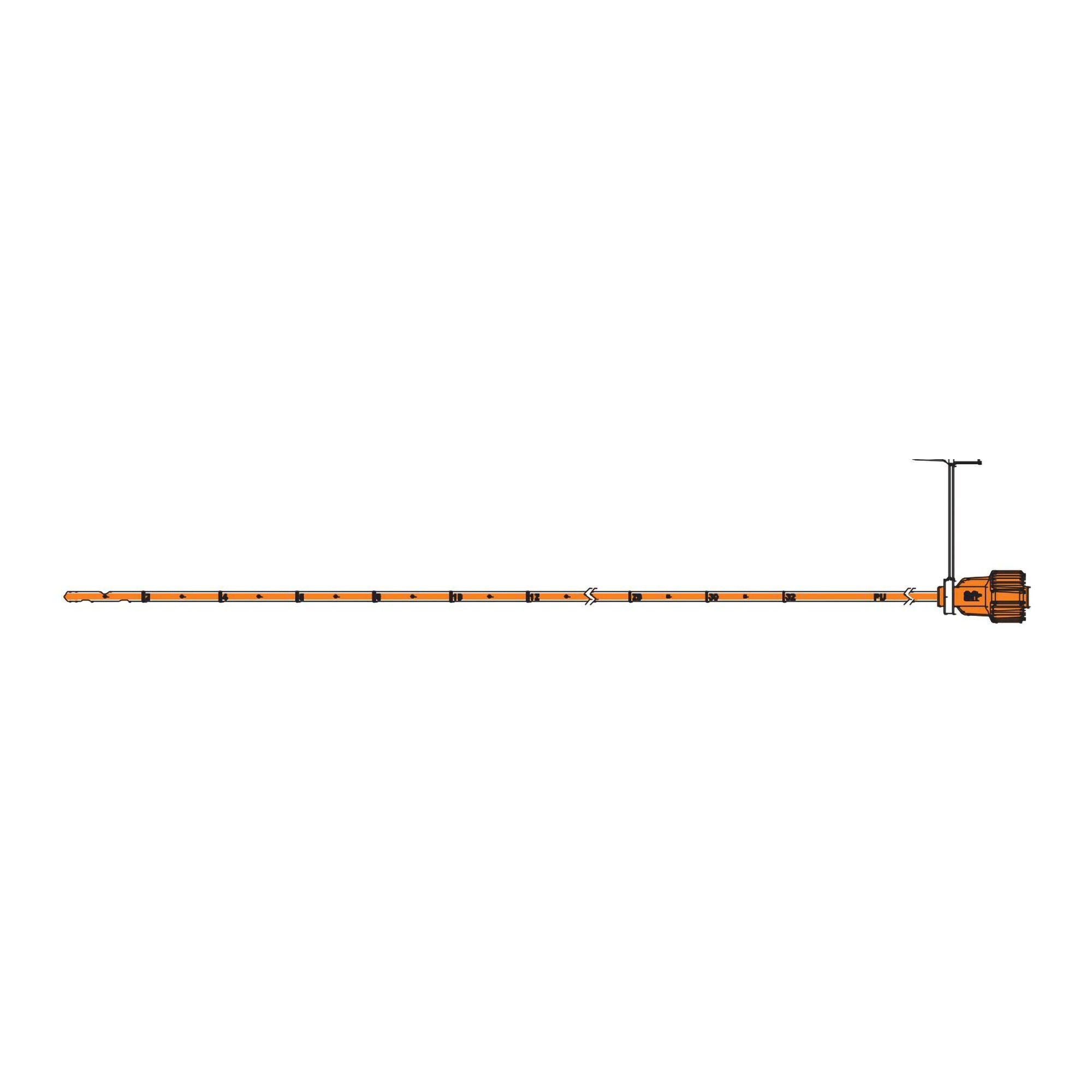 Medela - ENPU2065 Enteral Feeding Tube NuTrio TwistLok™ 6.5 Fr. 20 Inch Tube Polyurethane