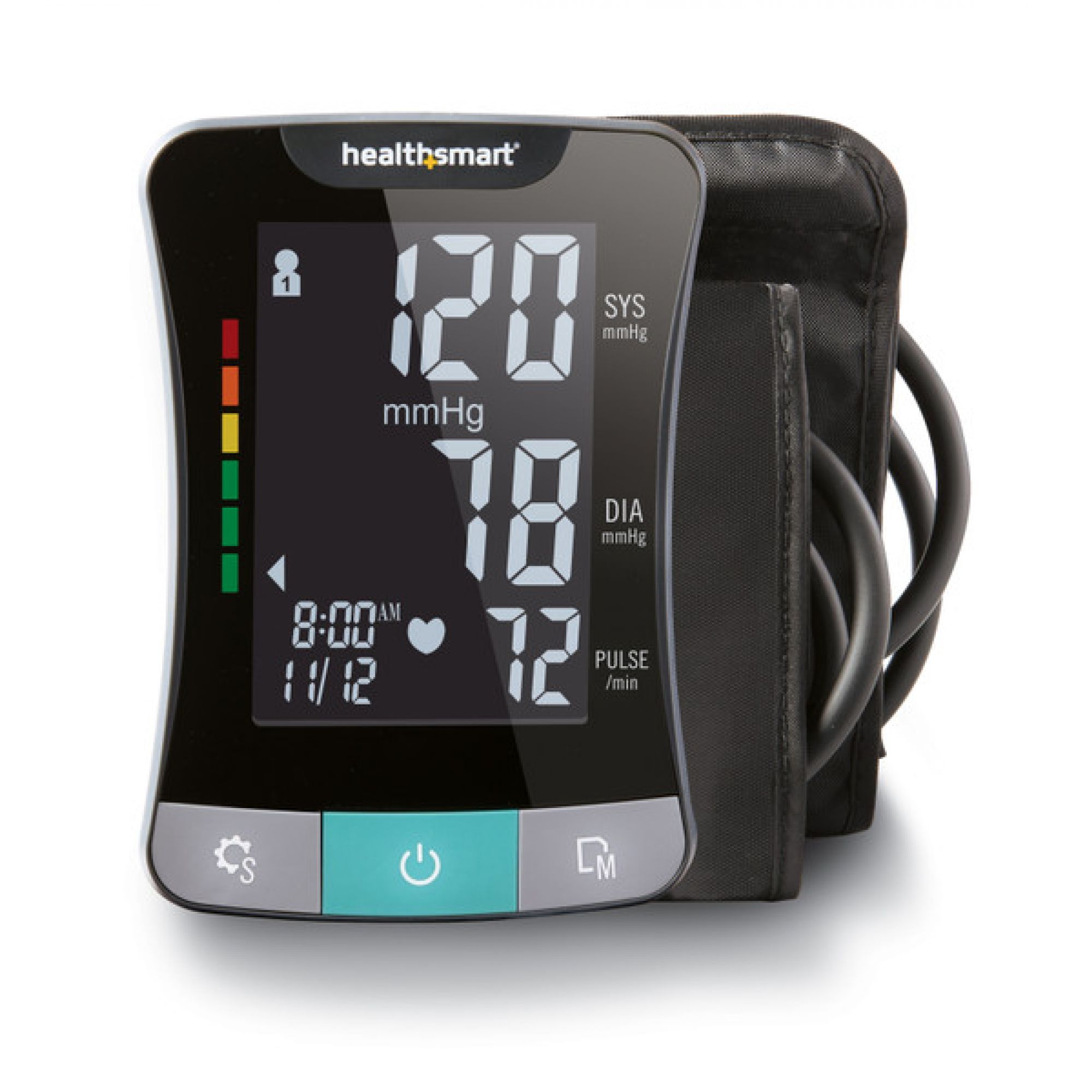 Performance Health - 081698125 Home Automatic Digital Blood Pressure Monitor LifeSource™ Large Cuff Arm Nylon Cuff 23 - 40 cm Desk Model